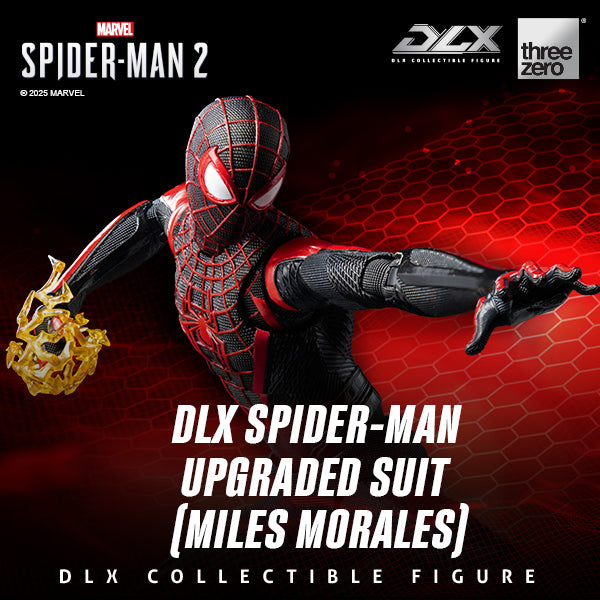 PRE-ORDER threezero - DLX - Marvel's Spider Man 2 - Spider-Man Upgraded Suit (Miles Morales)