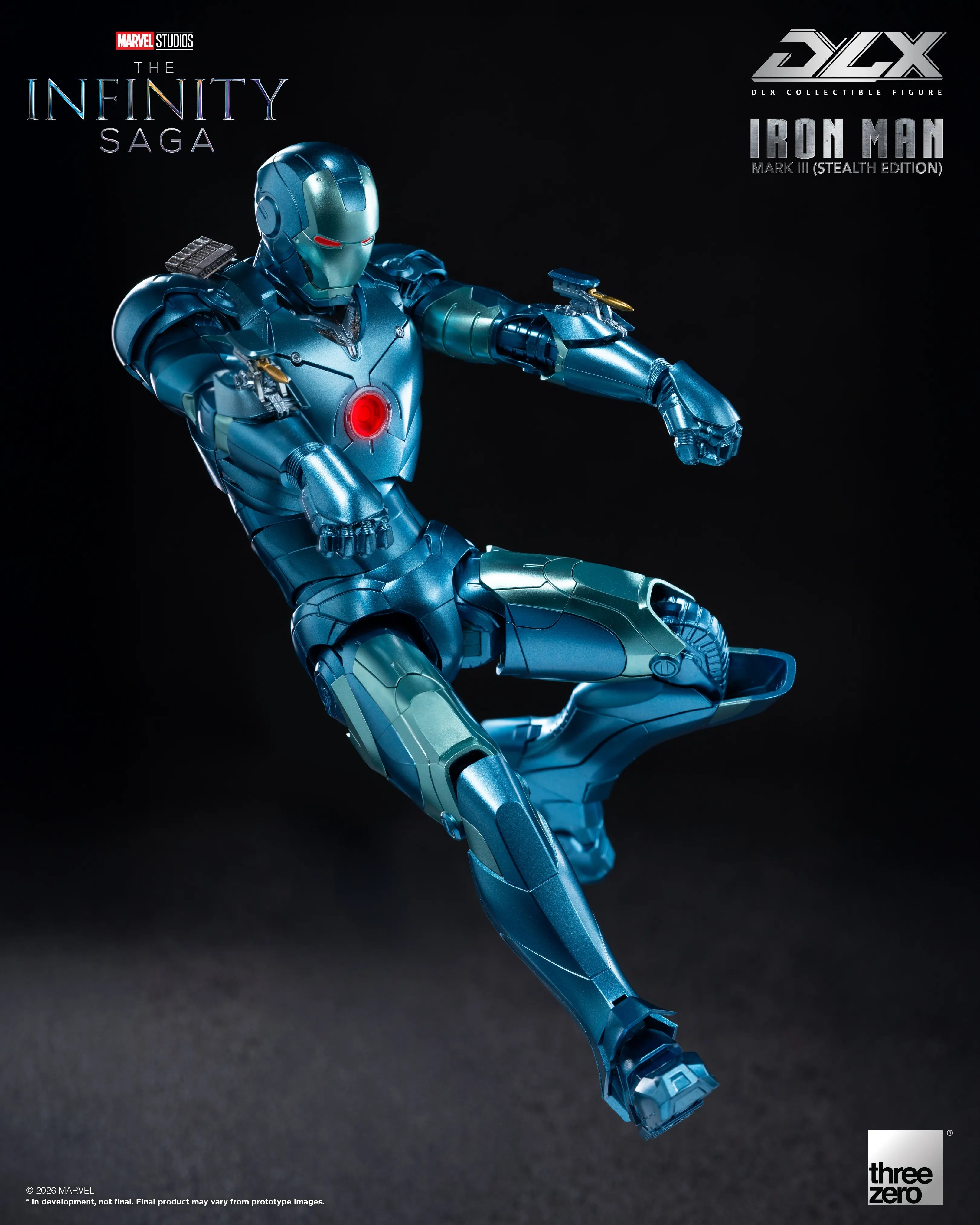 PRE-ORDER threezero - DLX - Marvel Studios: The Infinity Saga - Iron Man Mark 3: Stealth Edition