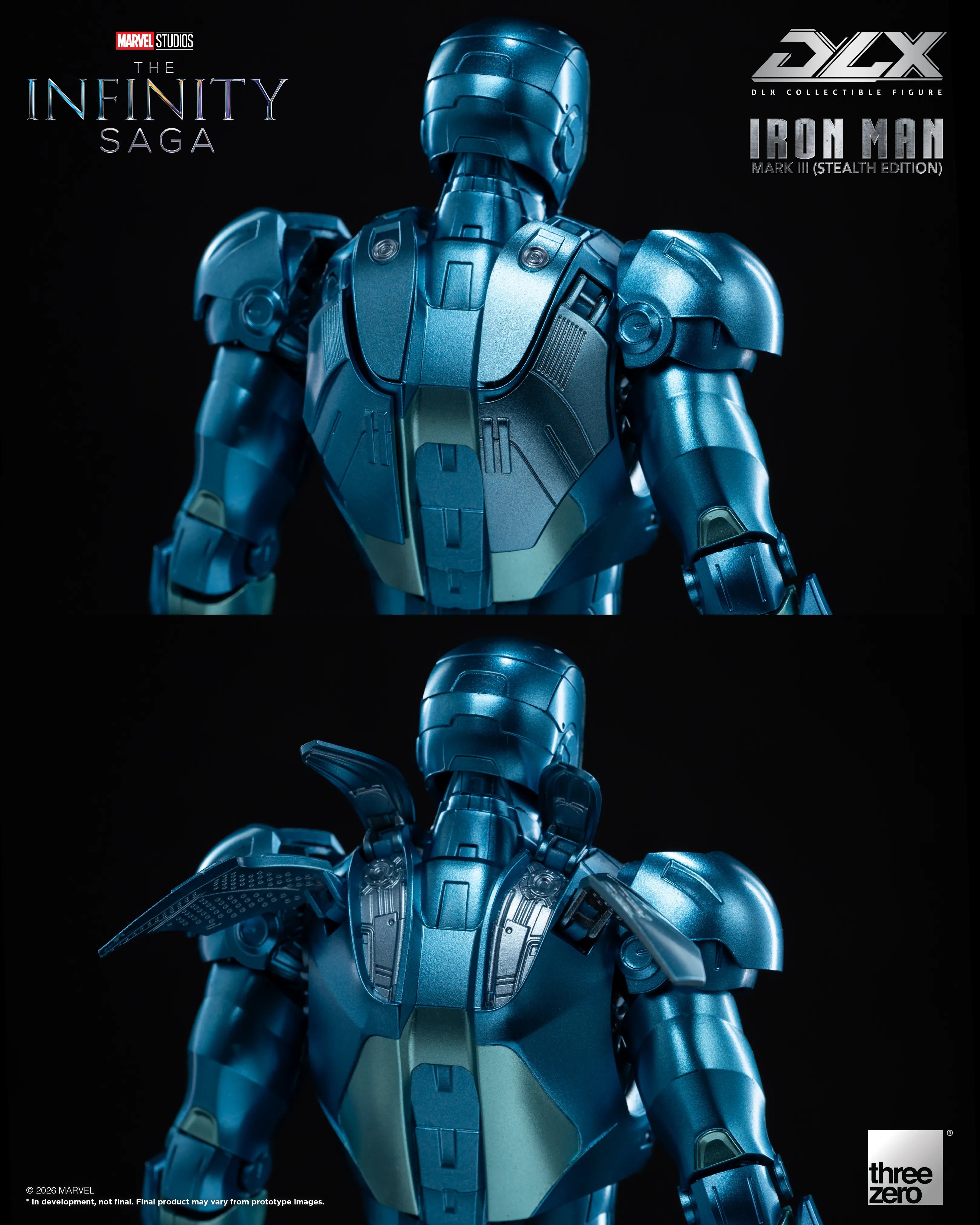 PRE-ORDER threezero - DLX - Marvel Studios: The Infinity Saga - Iron Man Mark 3: Stealth Edition