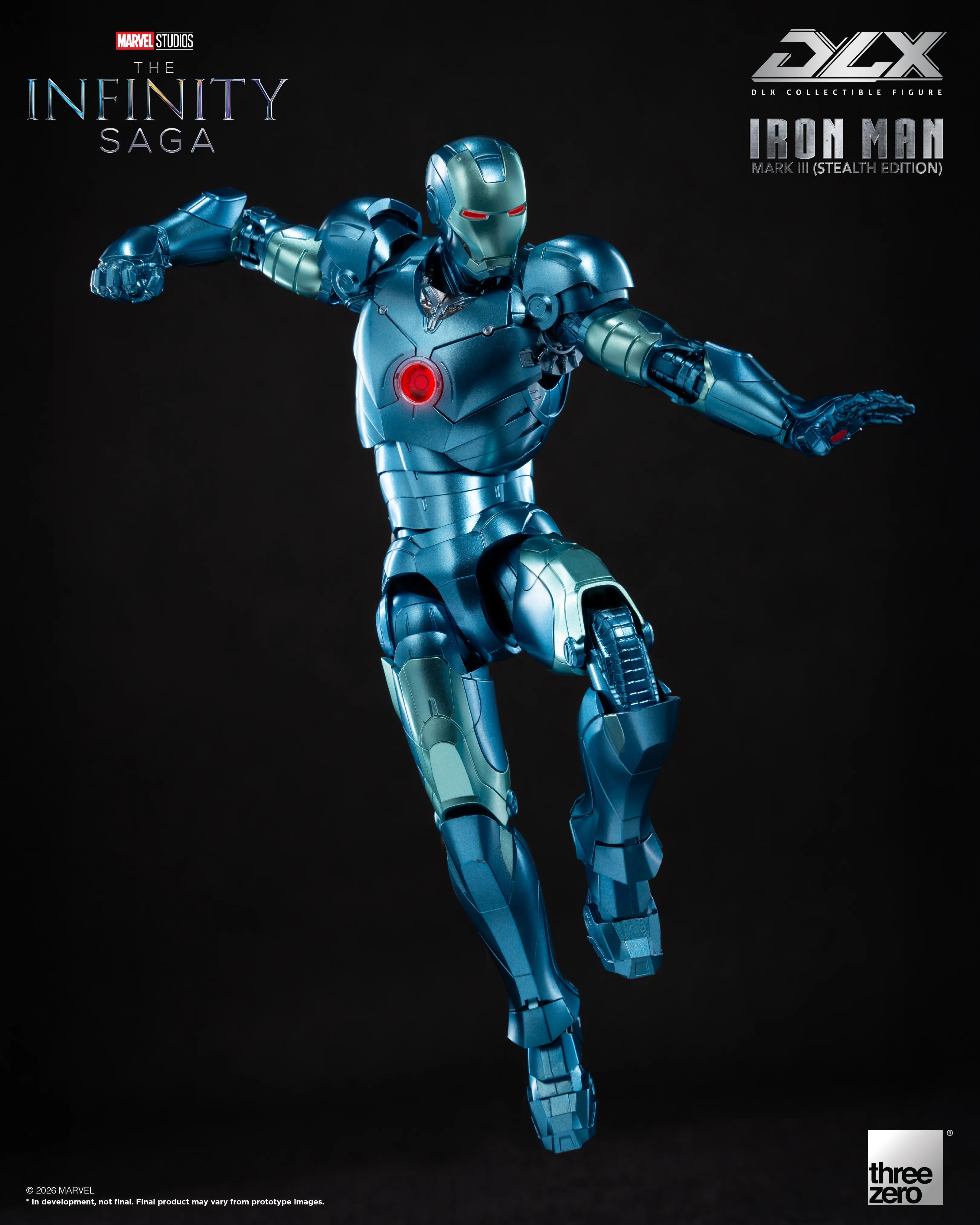 PRE-ORDER threezero - DLX - Marvel Studios: The Infinity Saga - Iron Man Mark 3: Stealth Edition