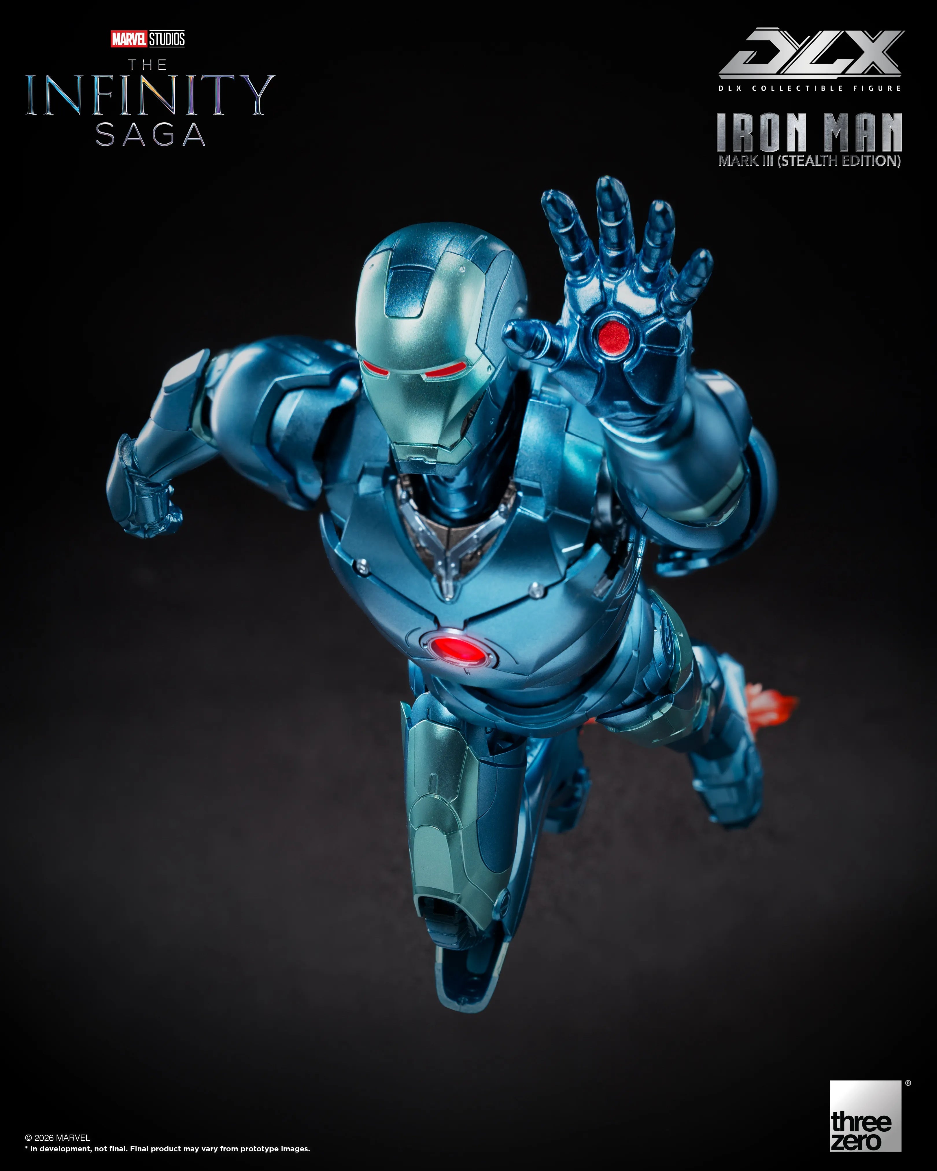PRE-ORDER threezero - DLX - Marvel Studios: The Infinity Saga - Iron Man Mark 3: Stealth Edition