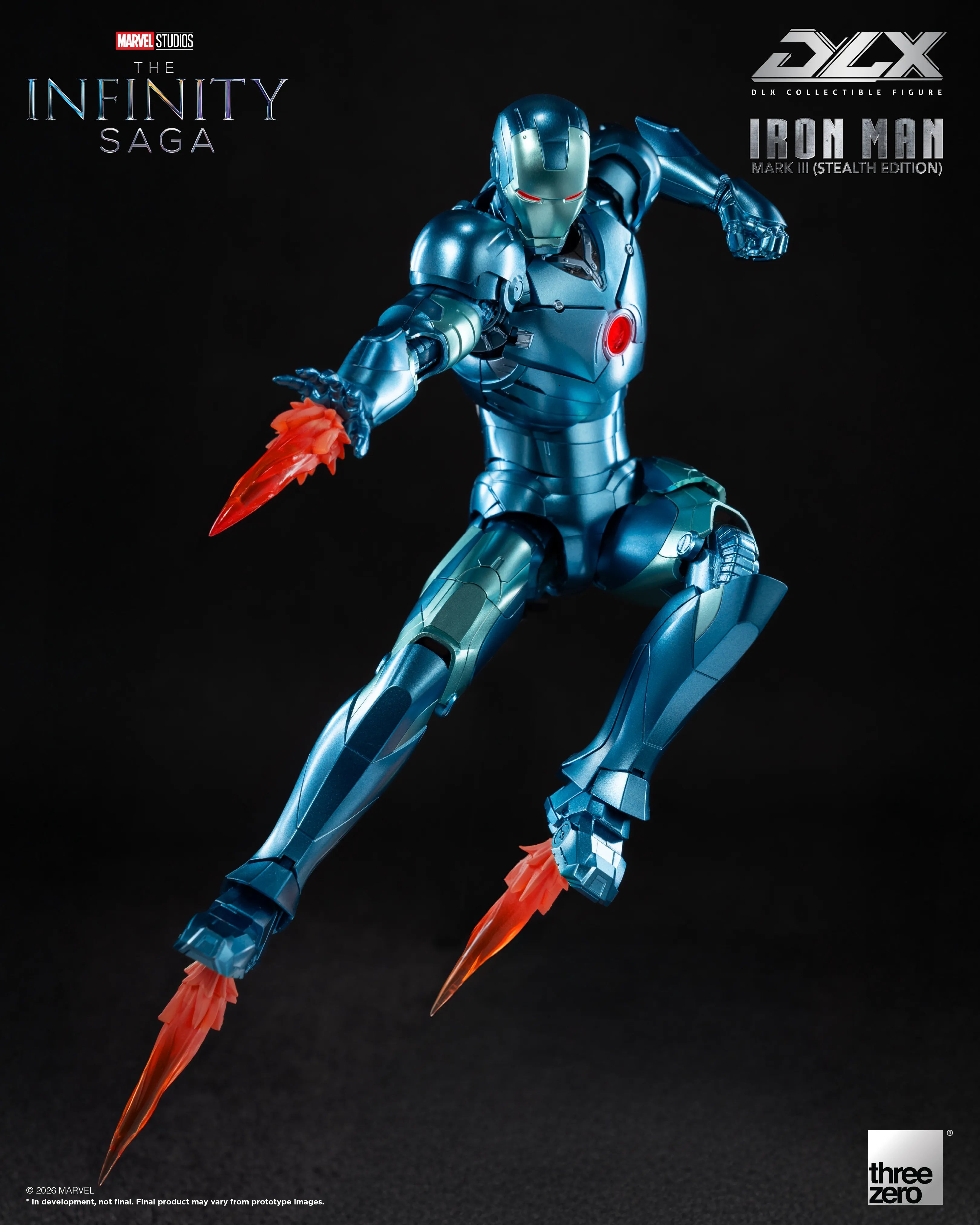 PRE-ORDER threezero - DLX - Marvel Studios: The Infinity Saga - Iron Man Mark 3: Stealth Edition