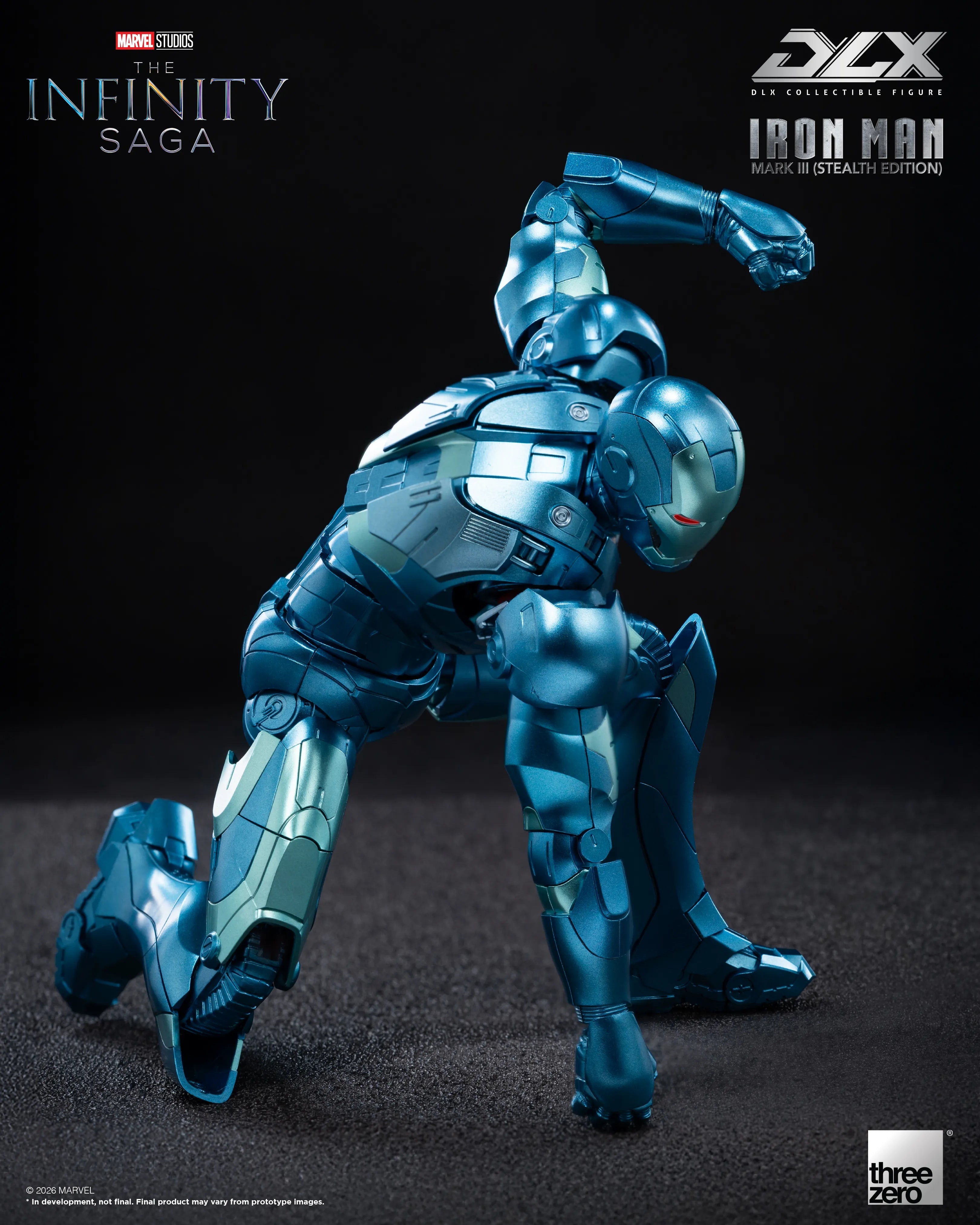 PRE-ORDER threezero - DLX - Marvel Studios: The Infinity Saga - Iron Man Mark 3: Stealth Edition