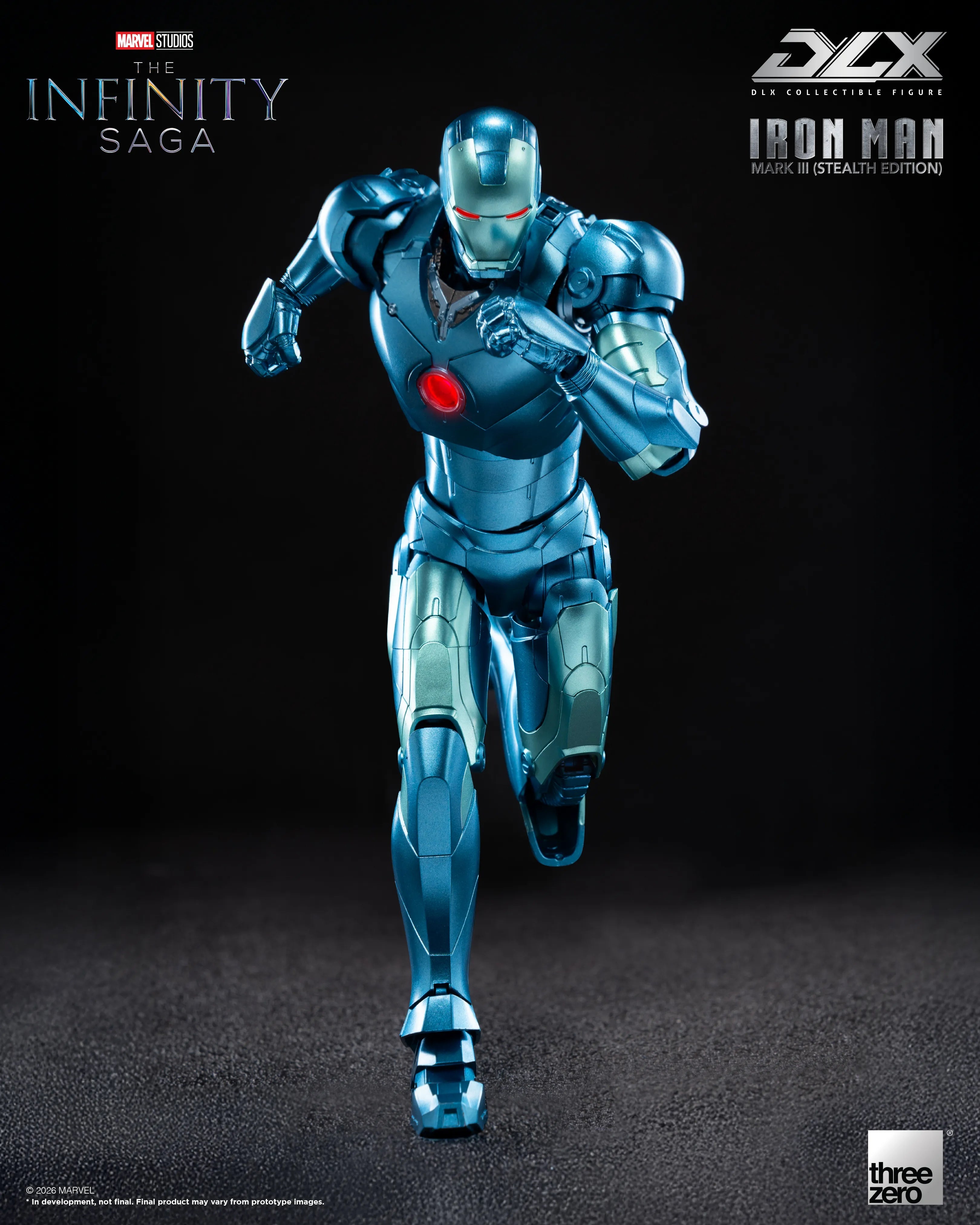 PRE-ORDER threezero - DLX - Marvel Studios: The Infinity Saga - Iron Man Mark 3: Stealth Edition