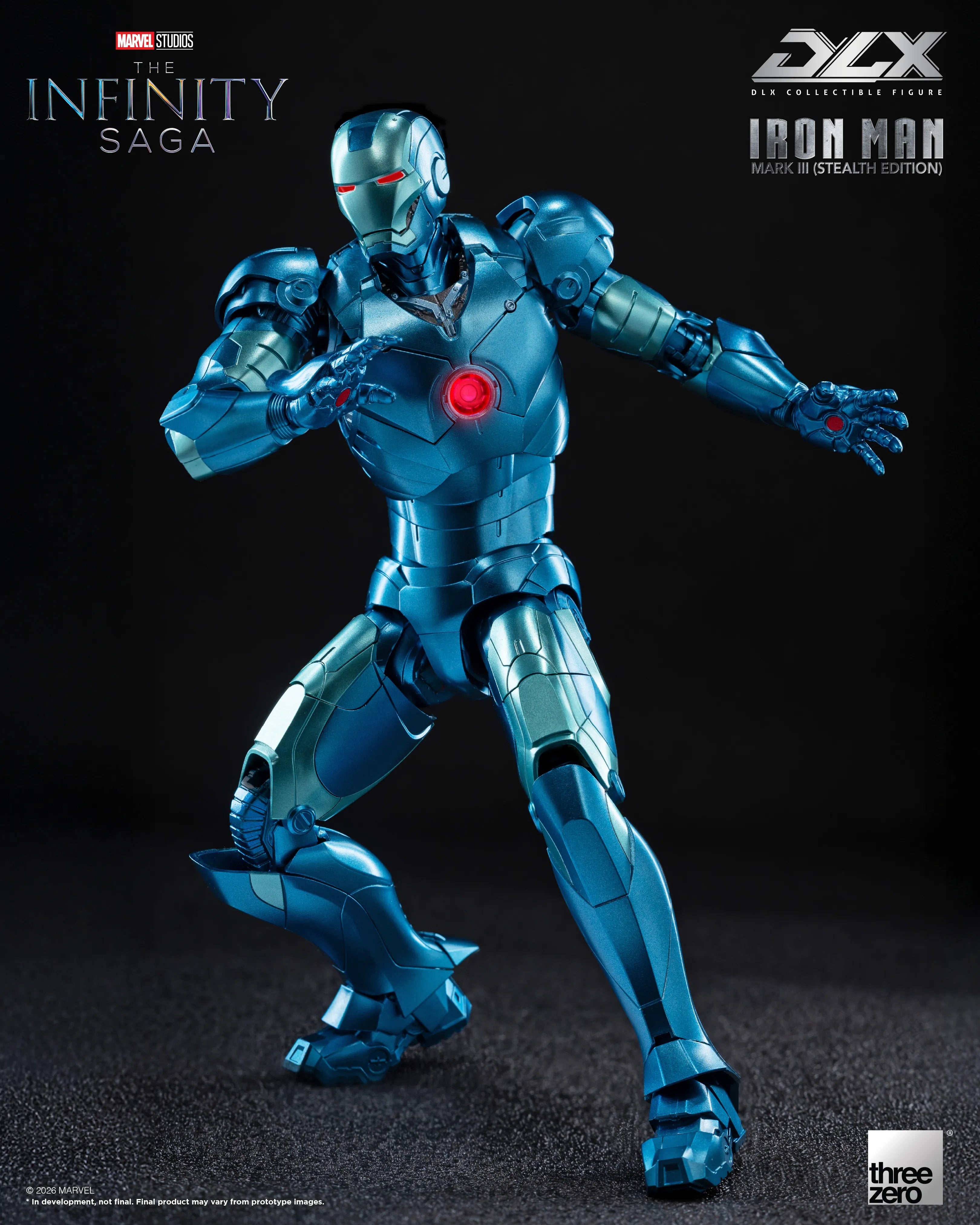 PRE-ORDER threezero - DLX - Marvel Studios: The Infinity Saga - Iron Man Mark 3: Stealth Edition