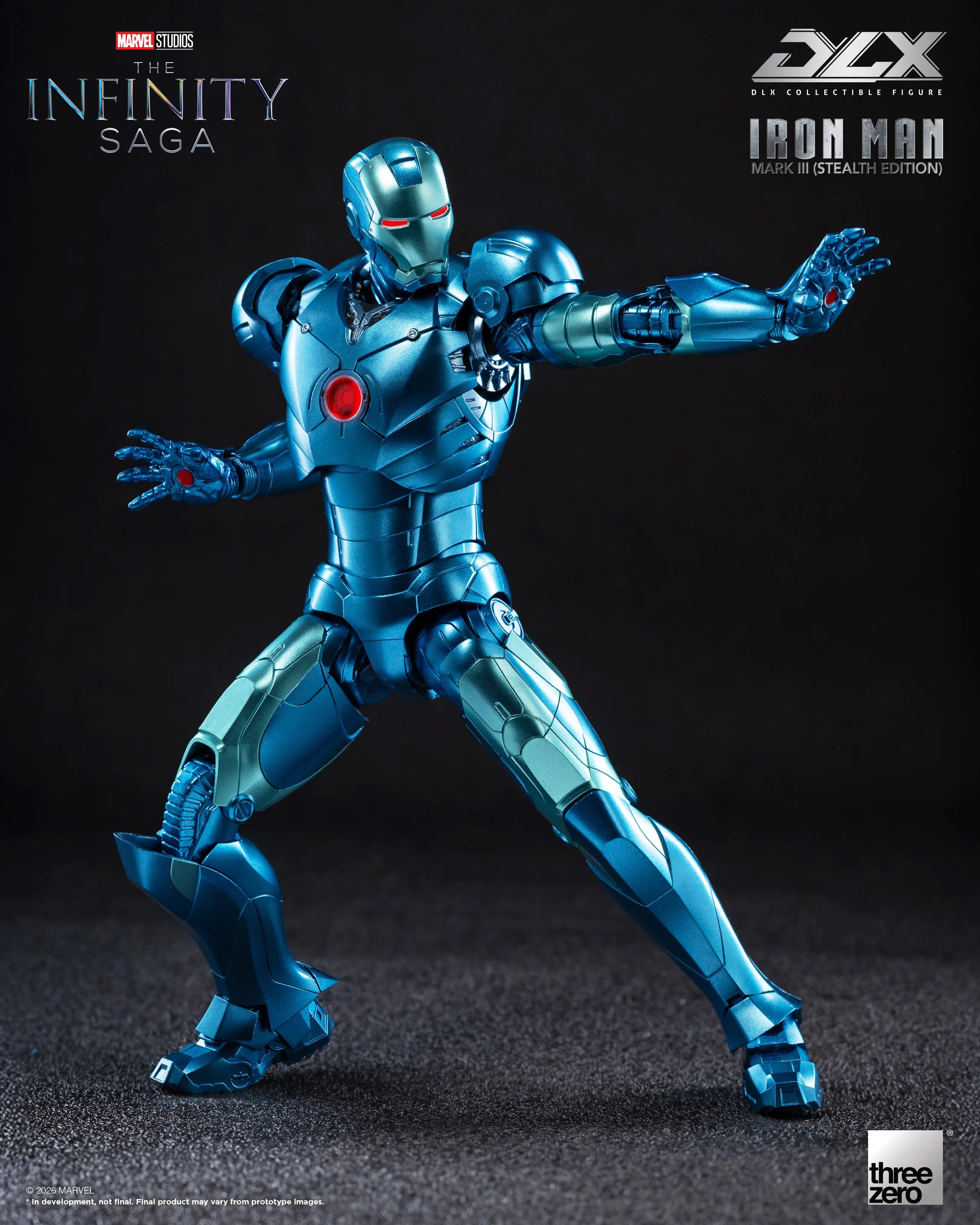 PRE-ORDER threezero - DLX - Marvel Studios: The Infinity Saga - Iron Man Mark 3: Stealth Edition