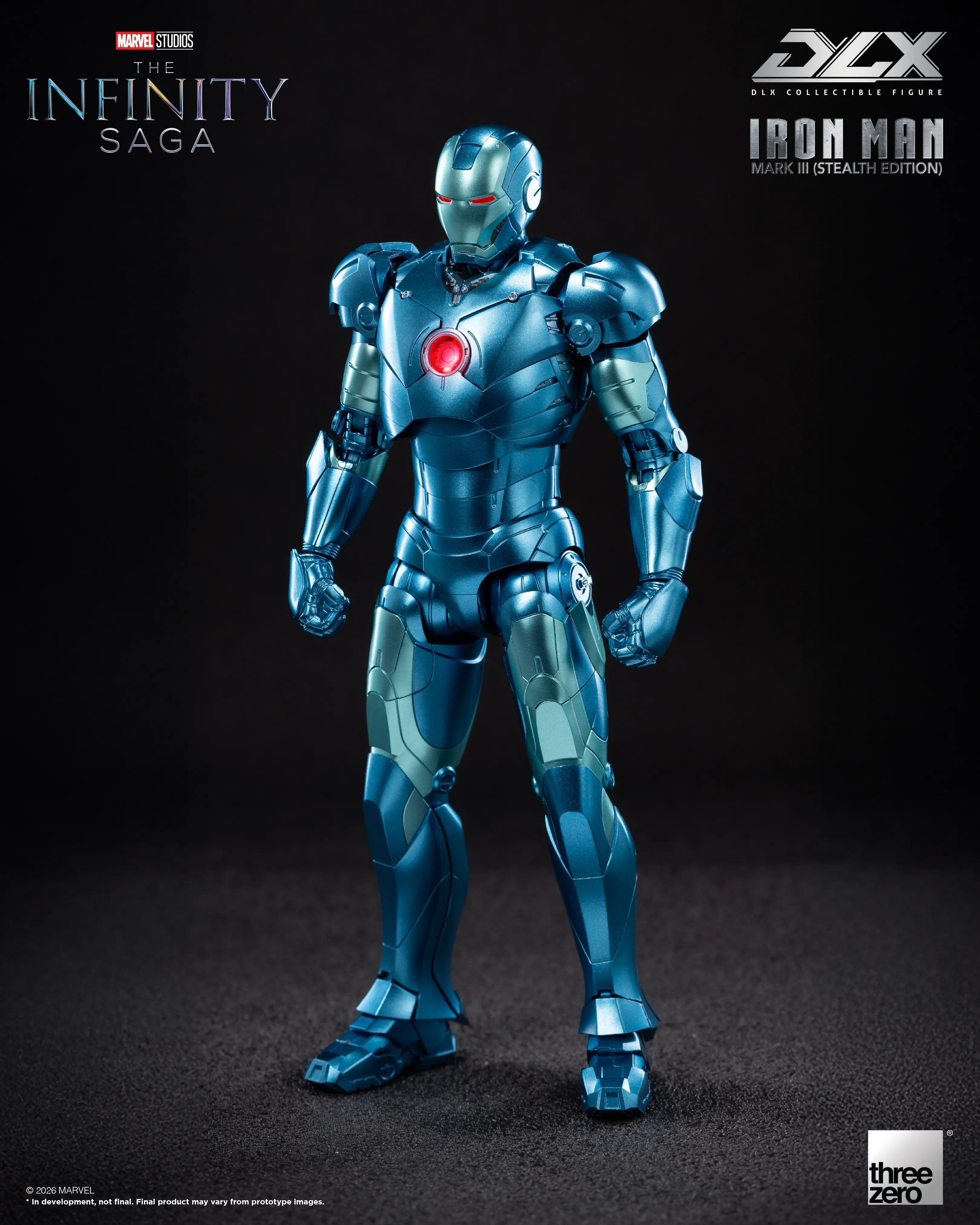PRE-ORDER threezero - DLX - Marvel Studios: The Infinity Saga - Iron Man Mark 3: Stealth Edition