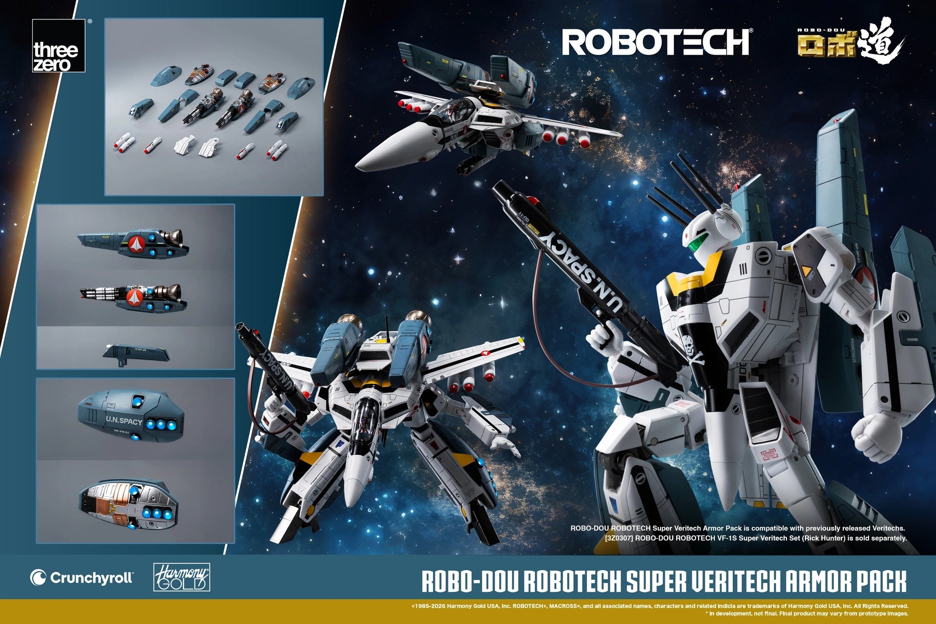 PRE-ORDER threezero - Robo-Dou - Robotech - Super Veritech Armor Pack