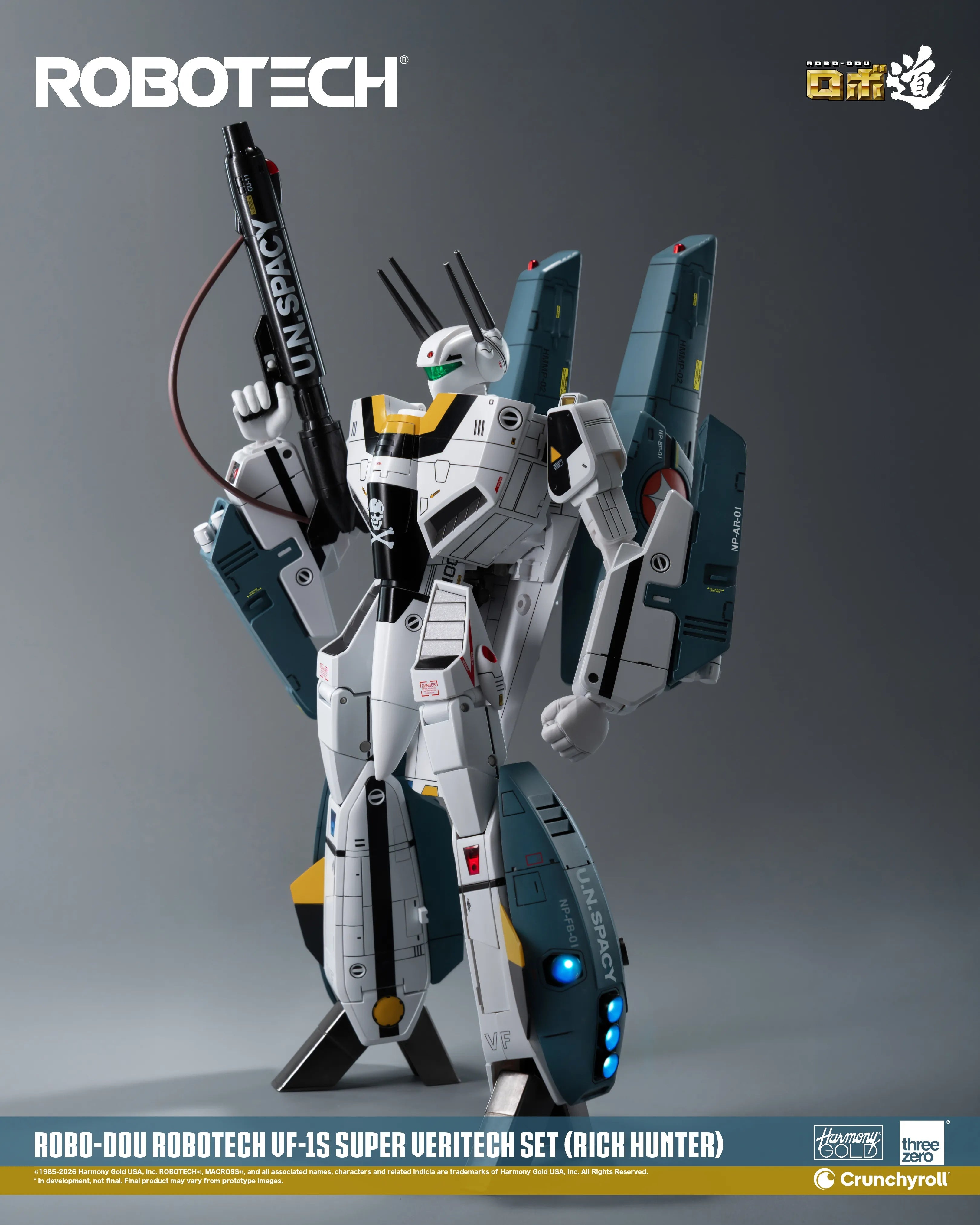 PRE-ORDER threezero - Robo-Dou - Robotech - VF-1S Super Veritech Set: Rick Hunter