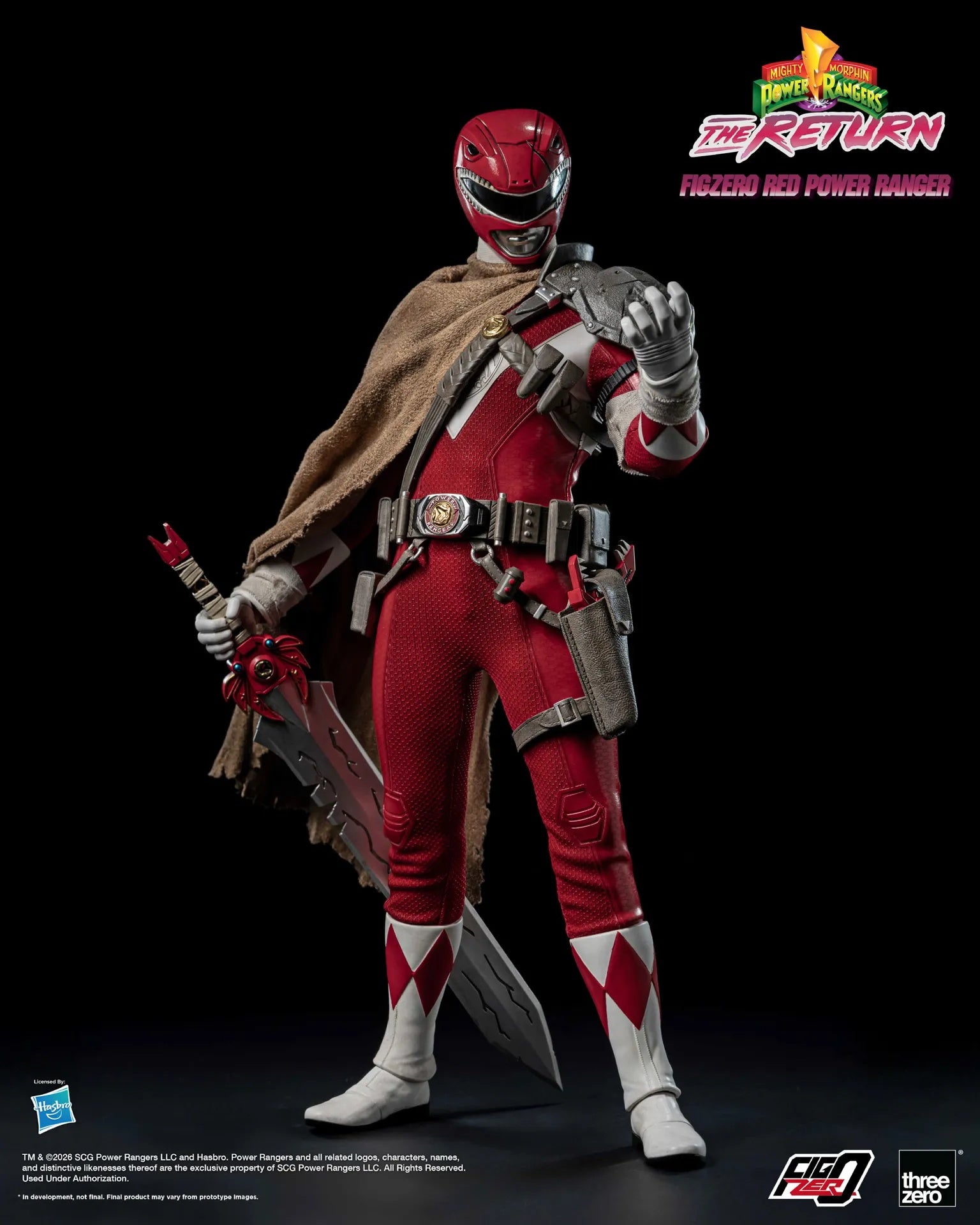 PRE-ORDER threezero - FigZero - Mighty Morphin Power Rangers: The Return - Red Power Ranger 1/6