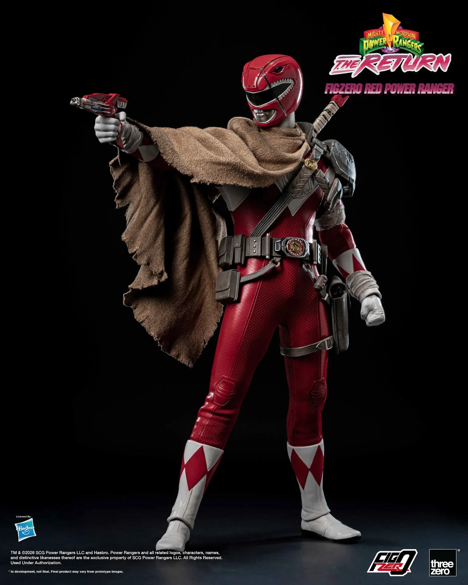 PRE-ORDER threezero - FigZero - Mighty Morphin Power Rangers: The Return - Red Power Ranger 1/6