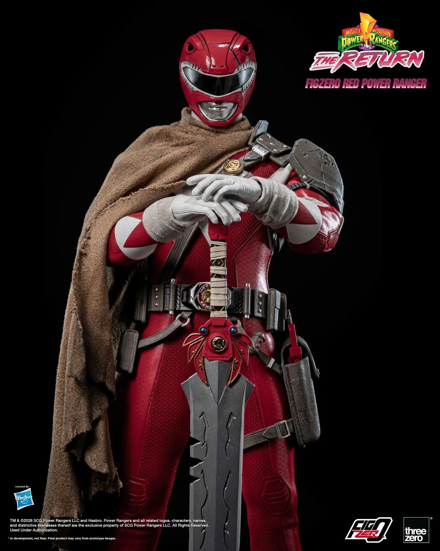 PRE-ORDER threezero - FigZero - Mighty Morphin Power Rangers: The Return - Red Power Ranger 1/6
