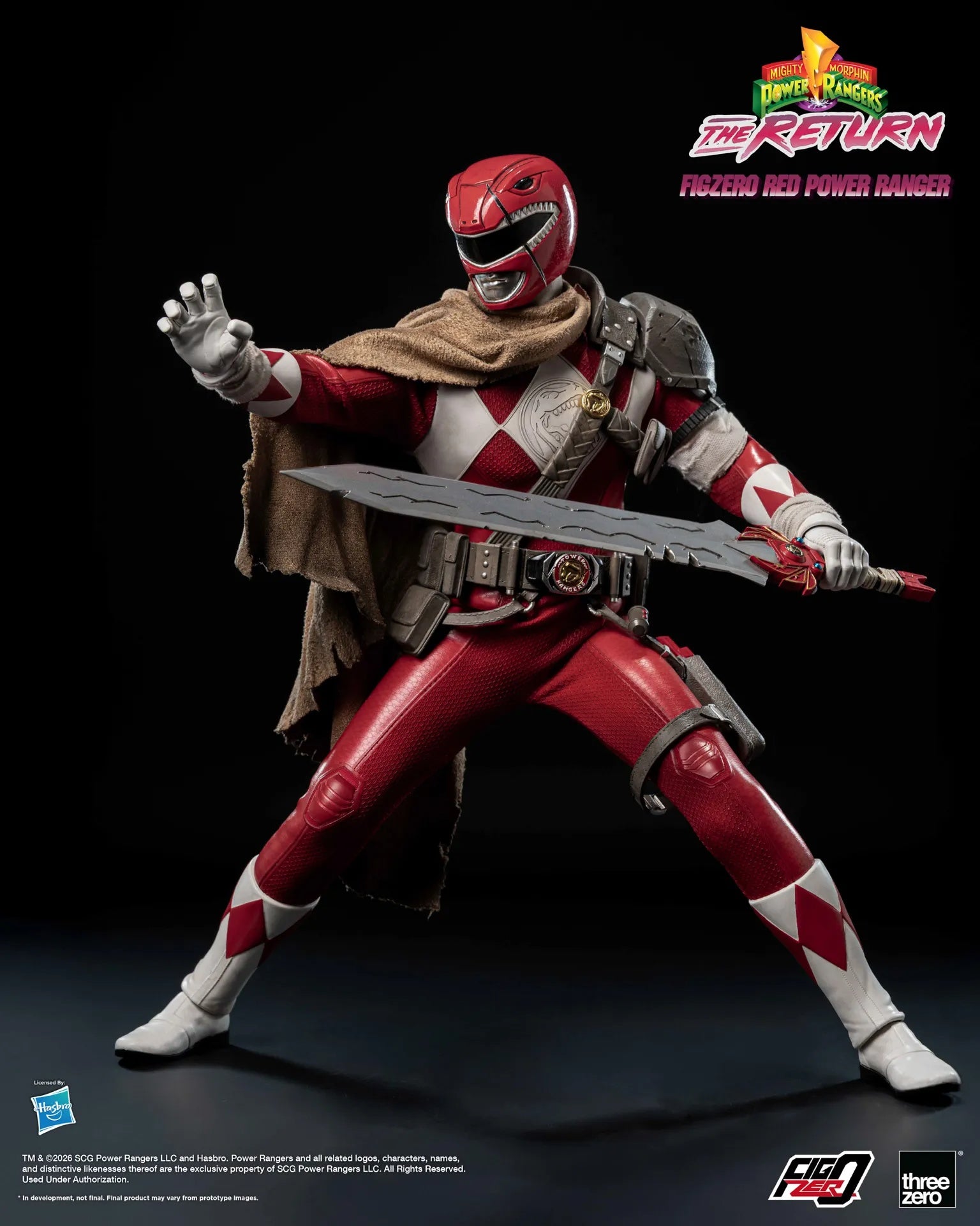 PRE-ORDER threezero - FigZero - Mighty Morphin Power Rangers: The Return - Red Power Ranger 1/6