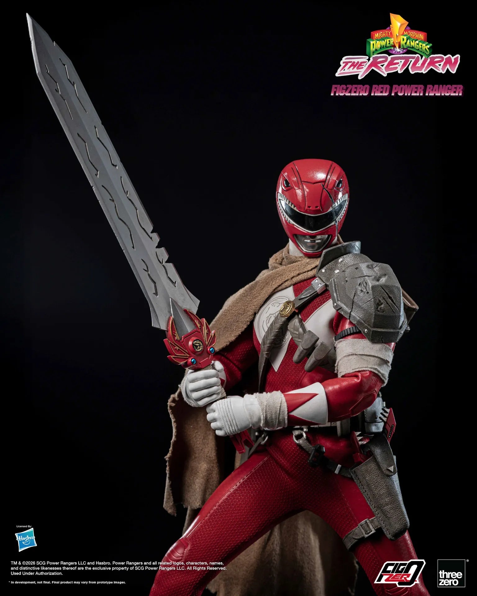 PRE-ORDER threezero - FigZero - Mighty Morphin Power Rangers: The Return - Red Power Ranger 1/6