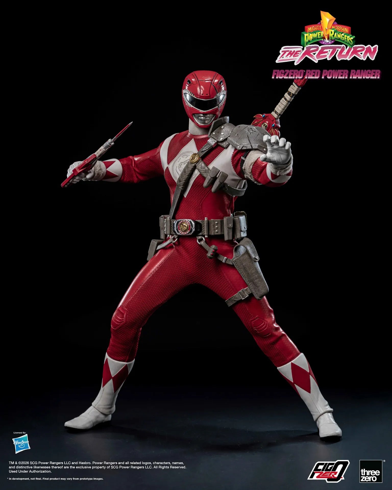 PRE-ORDER threezero - FigZero - Mighty Morphin Power Rangers: The Return - Red Power Ranger 1/6