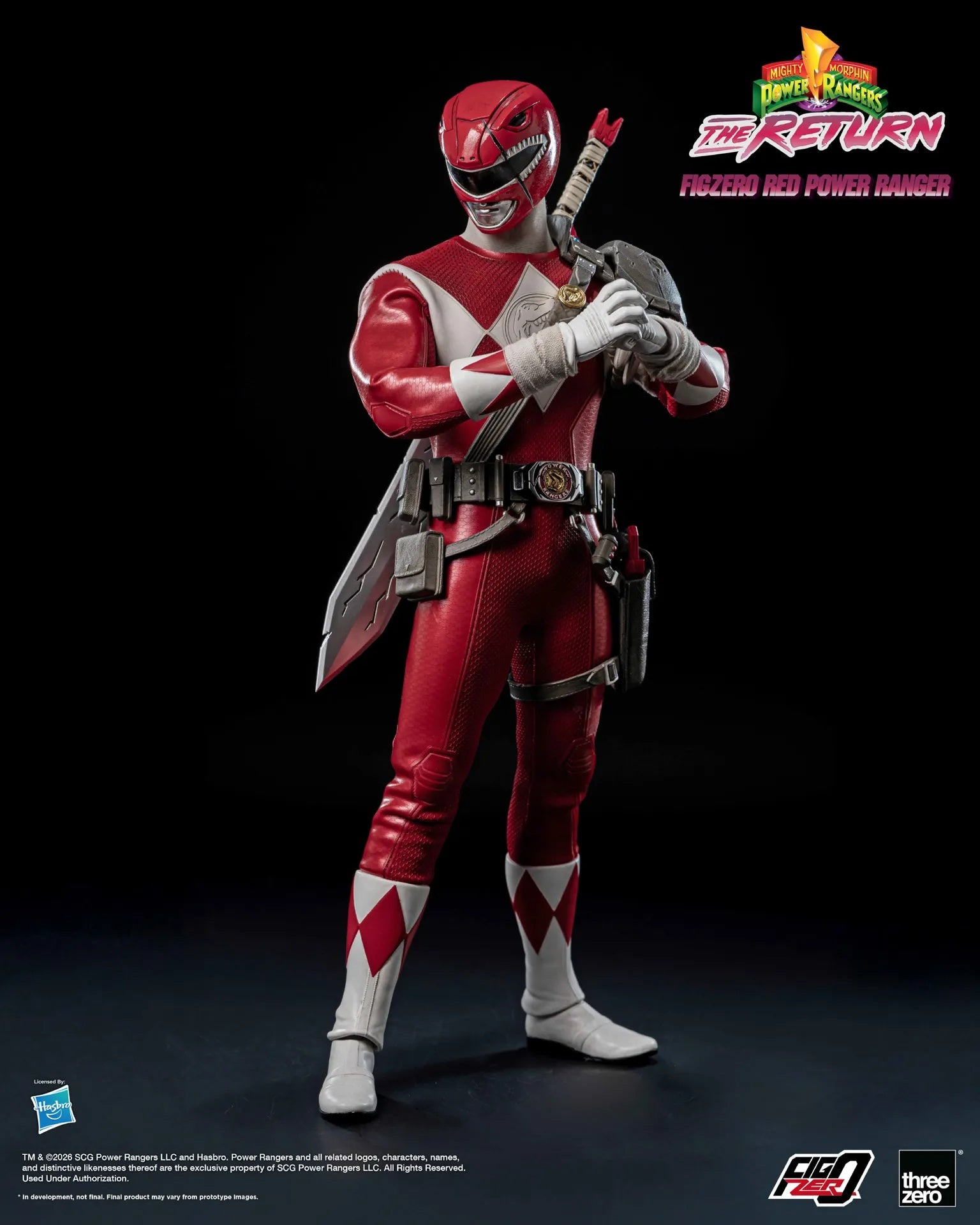 PRE-ORDER threezero - FigZero - Mighty Morphin Power Rangers: The Return - Red Power Ranger 1/6