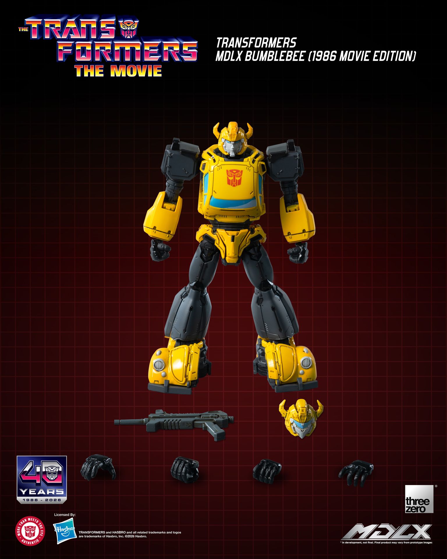 PRE-ORDER threezero - MDLX - Transformers - Bumble Bee: 1986 Movie Edition
