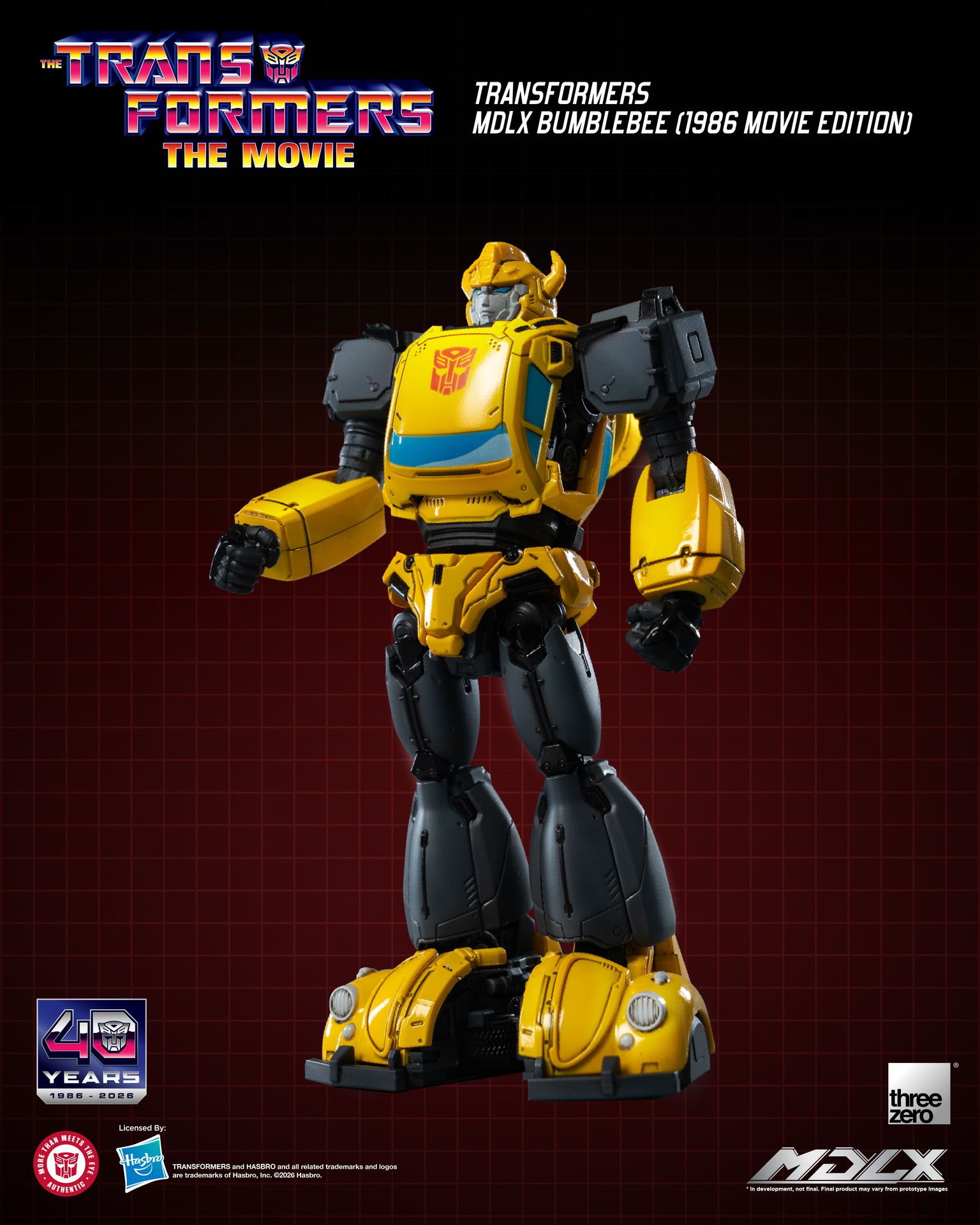 PRE-ORDER threezero - MDLX - Transformers - Bumble Bee: 1986 Movie Edition
