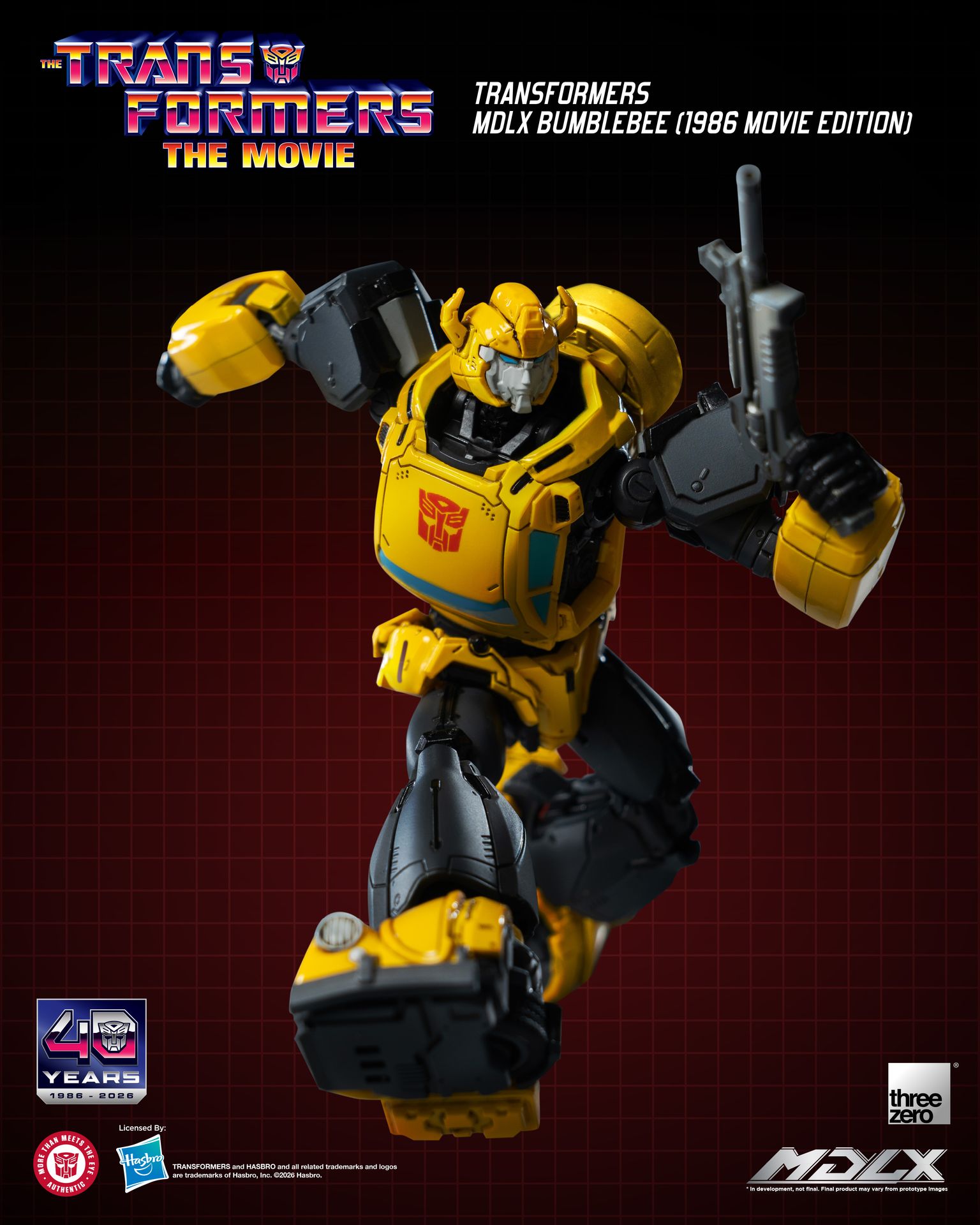 PRE-ORDER threezero - MDLX - Transformers - Bumble Bee: 1986 Movie Edition