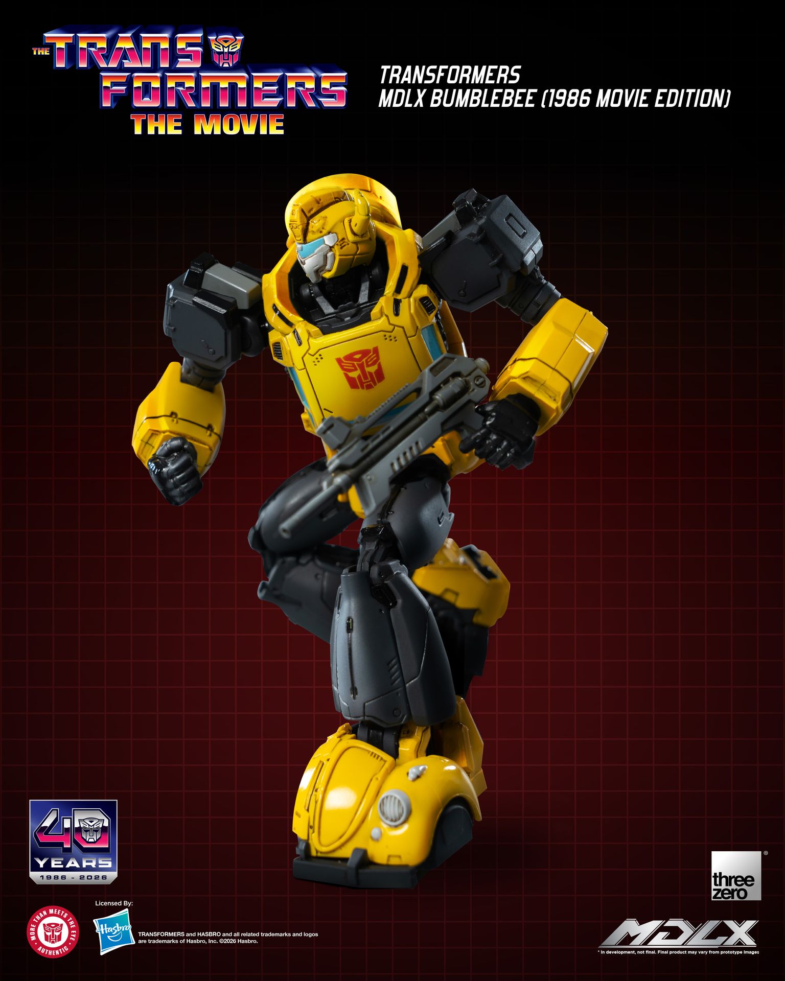 PRE-ORDER threezero - MDLX - Transformers - Bumble Bee: 1986 Movie Edition