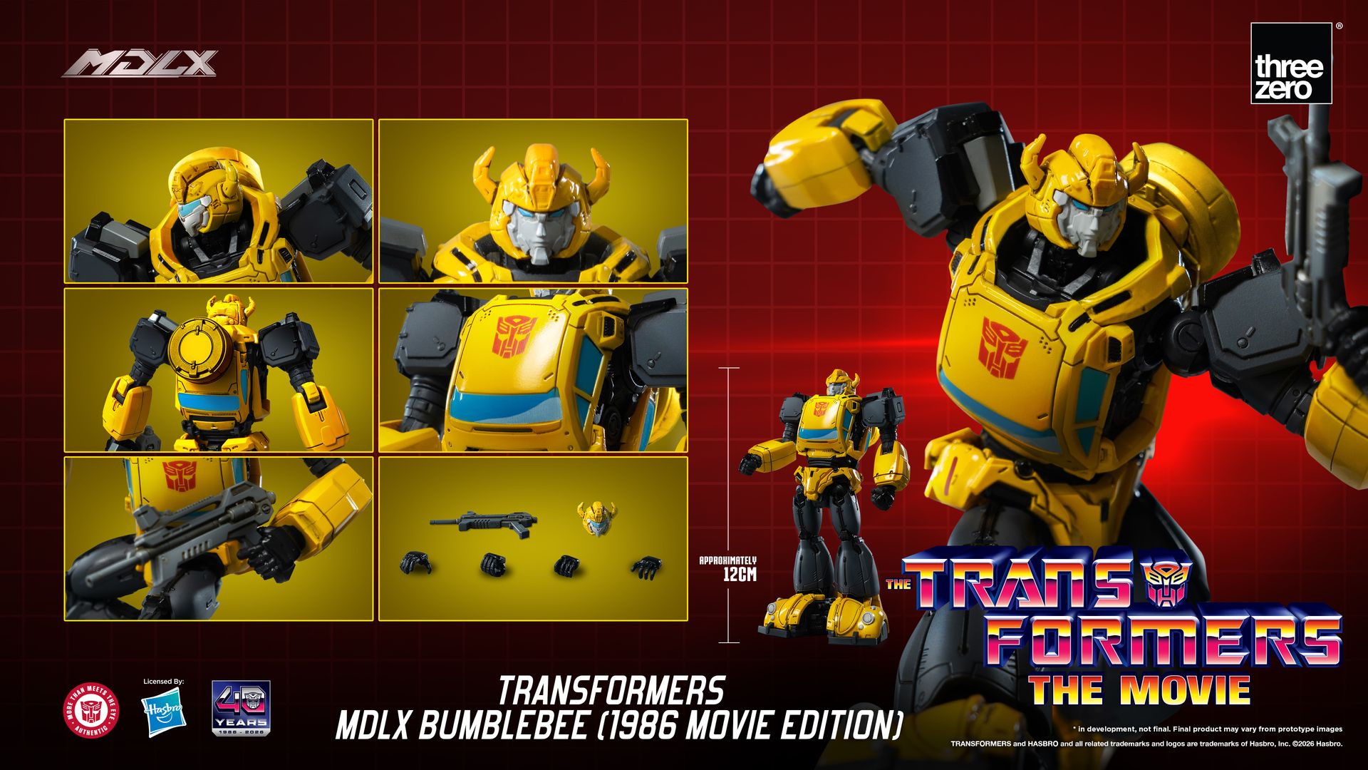 PRE-ORDER threezero - MDLX - Transformers - Bumble Bee: 1986 Movie Edition