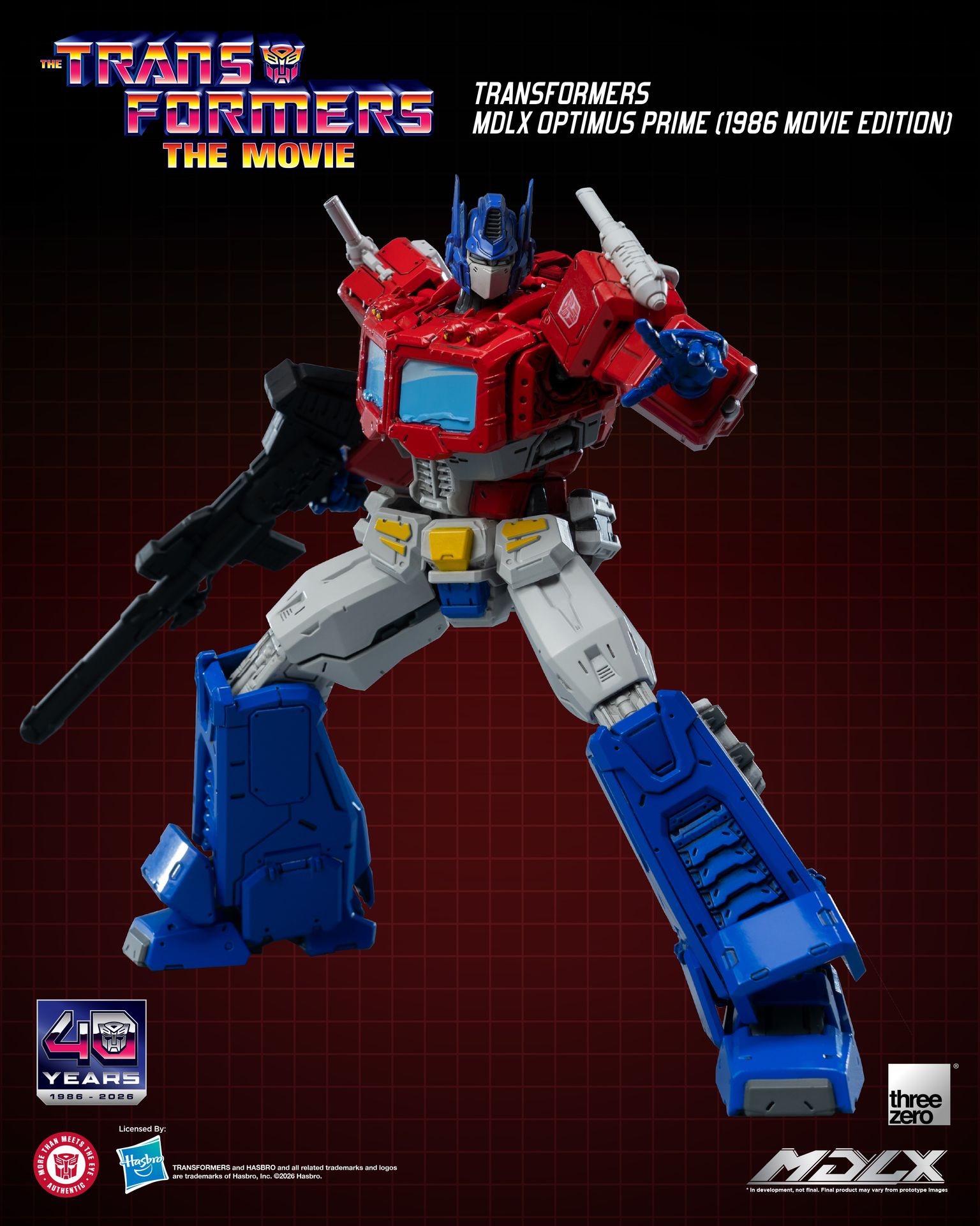 PRE-ORDER threezero - MDLX - Transformers - Optimus Prime: 1986 Movie Edition