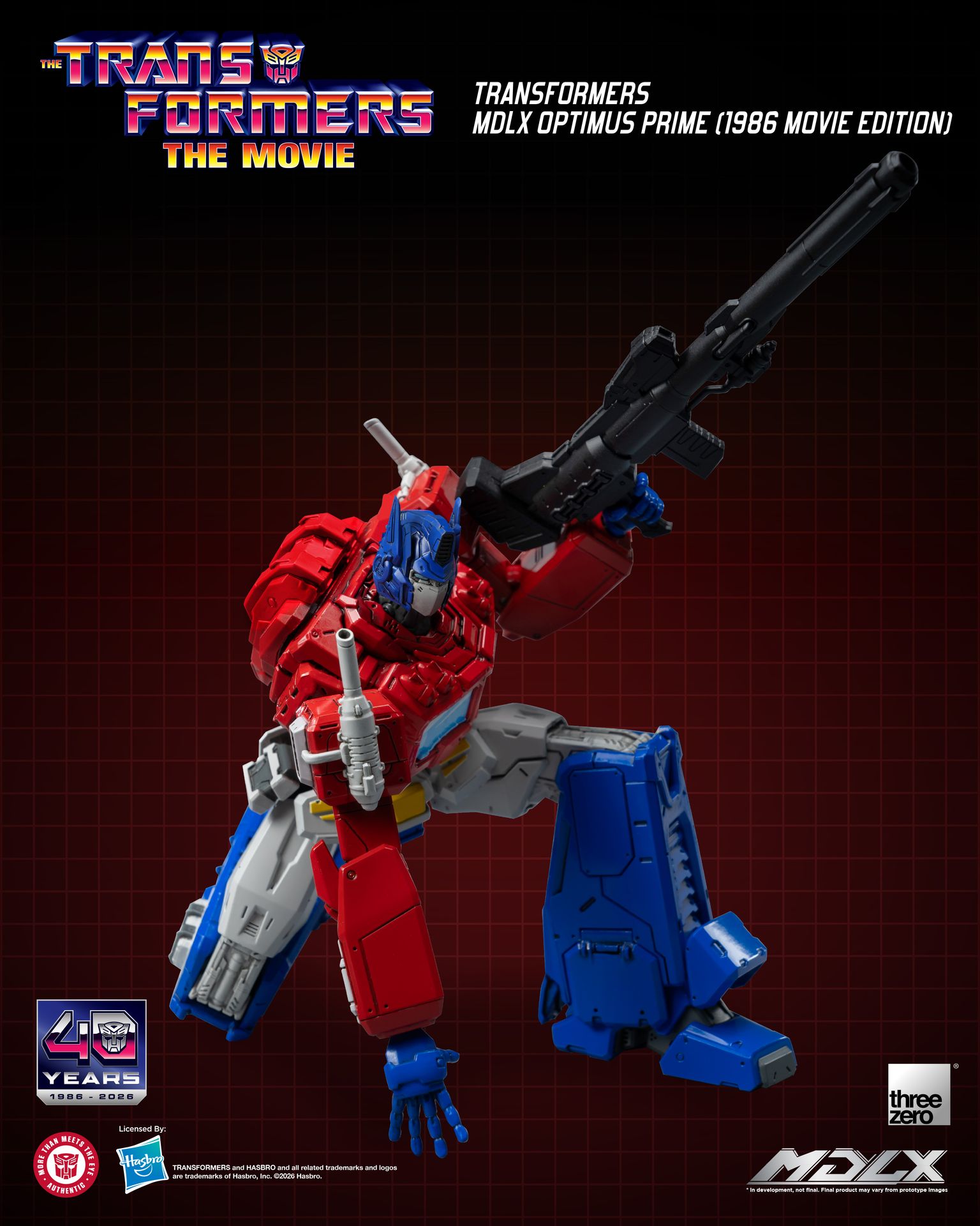 PRE-ORDER threezero - MDLX - Transformers - Optimus Prime: 1986 Movie Edition