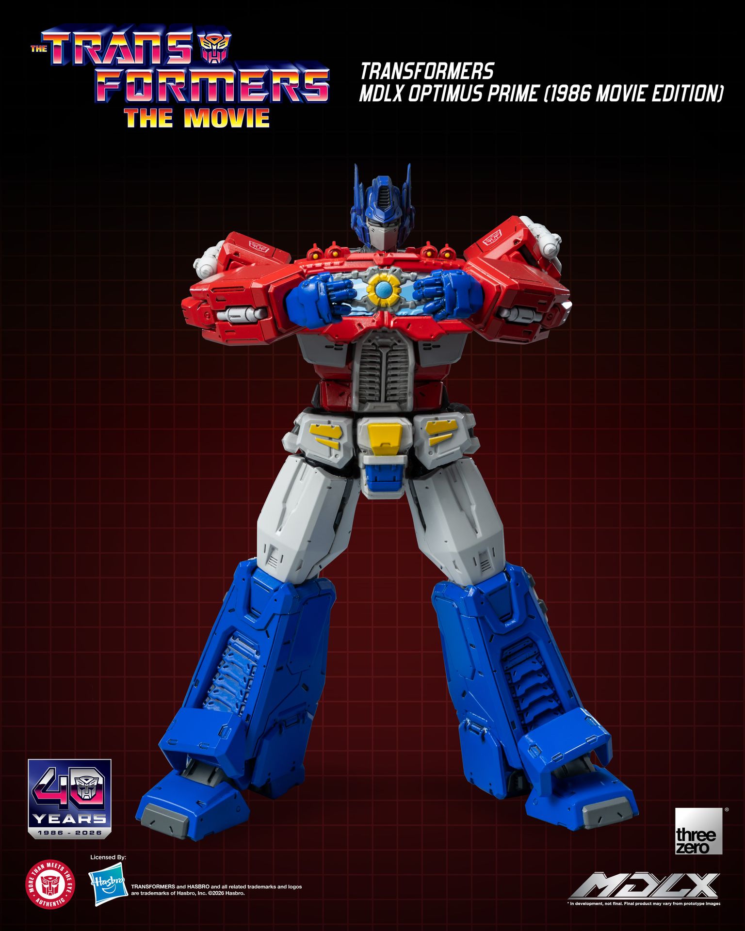PRE-ORDER threezero - MDLX - Transformers - Optimus Prime: 1986 Movie Edition