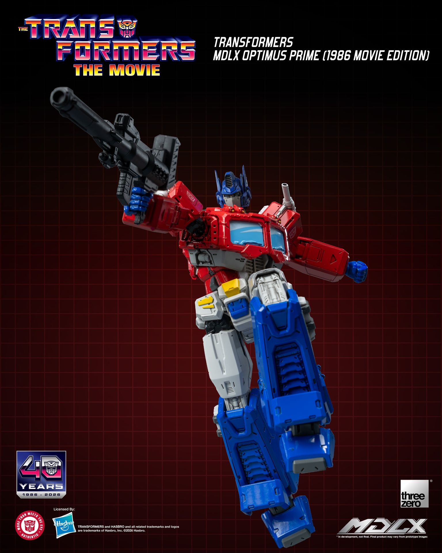 PRE-ORDER threezero - MDLX - Transformers - Optimus Prime: 1986 Movie Edition