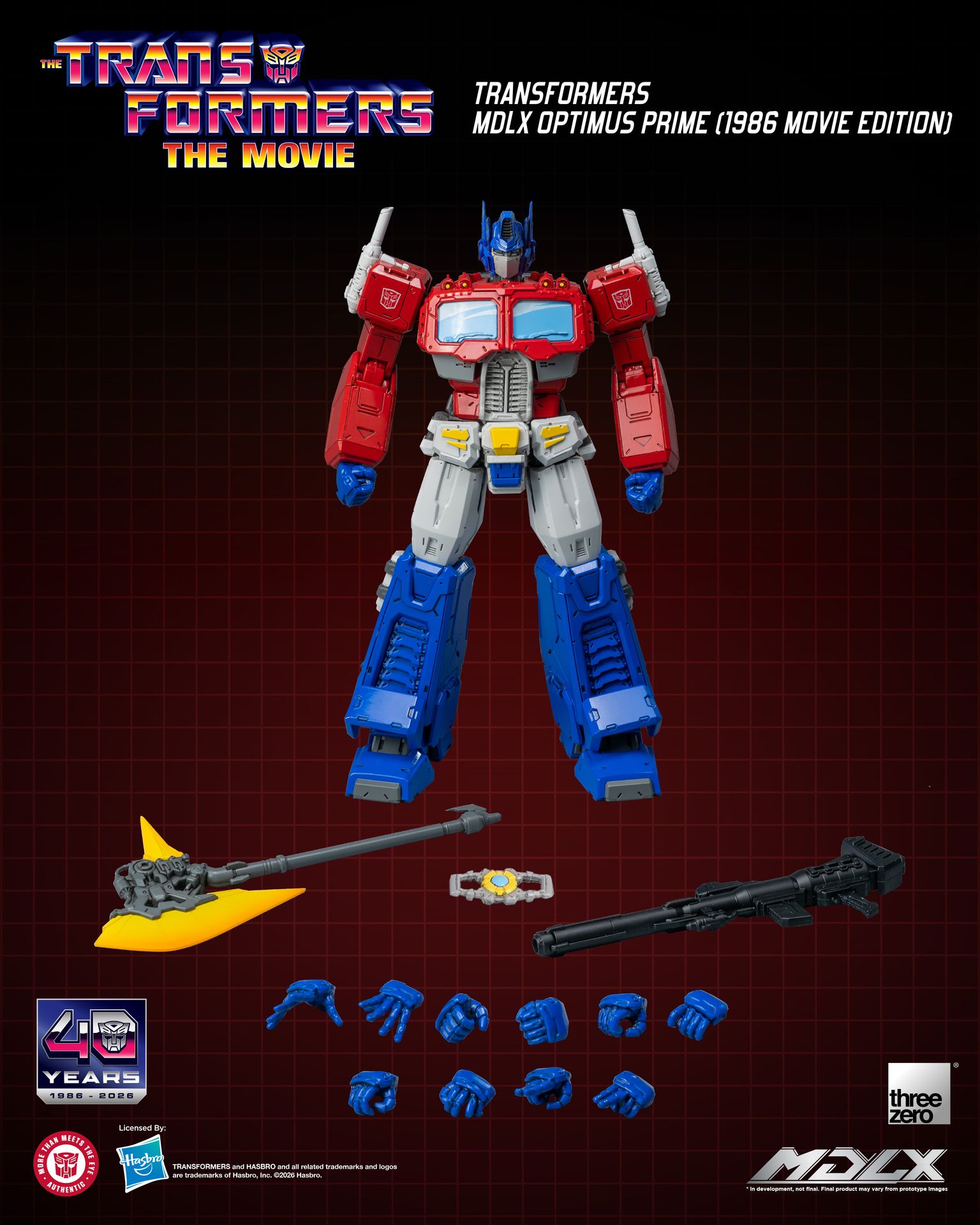 PRE-ORDER threezero - MDLX - Transformers - Optimus Prime: 1986 Movie Edition