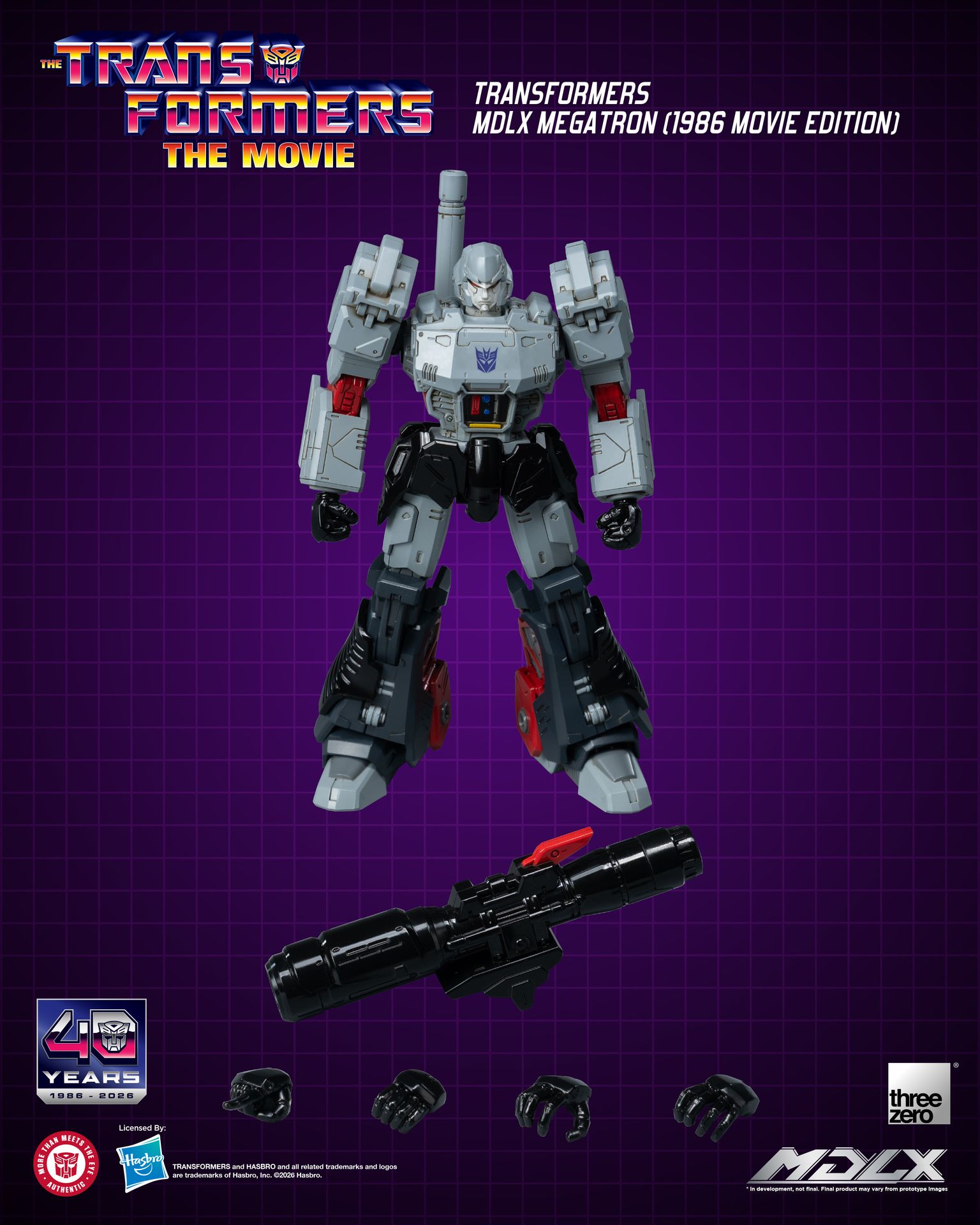 PRE-ORDER threezero - MDLX - Transformers - Megatron: 1986 Movie Edition