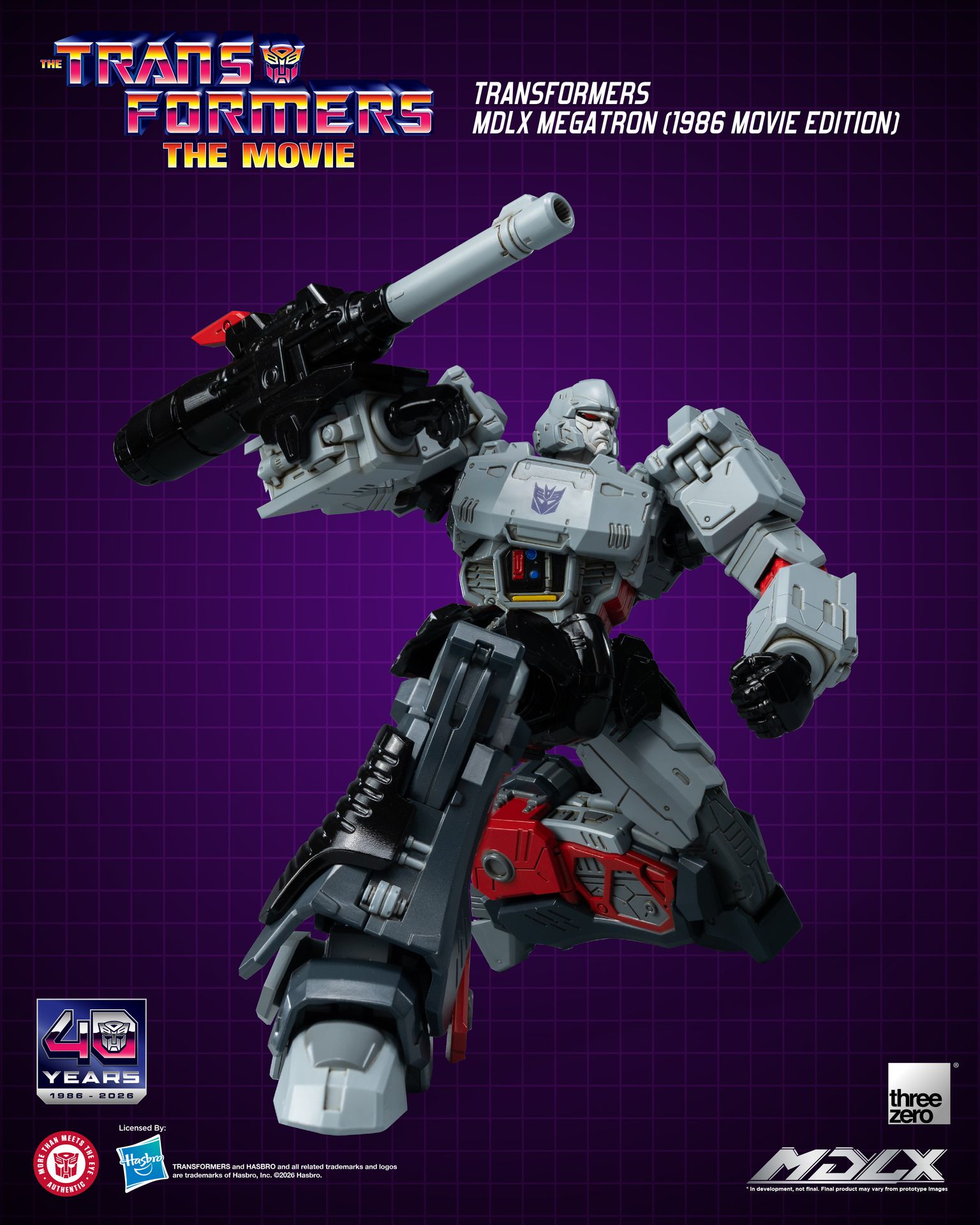 PRE-ORDER threezero - MDLX - Transformers - Megatron: 1986 Movie Edition