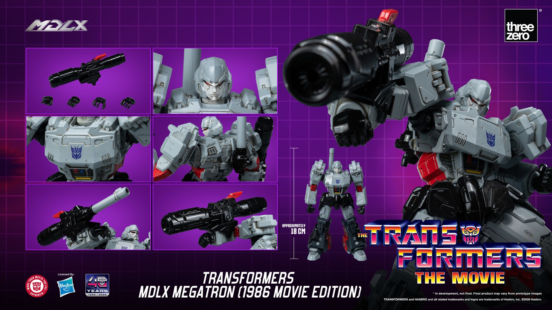 PRE-ORDER threezero - MDLX - Transformers - Megatron: 1986 Movie Edition