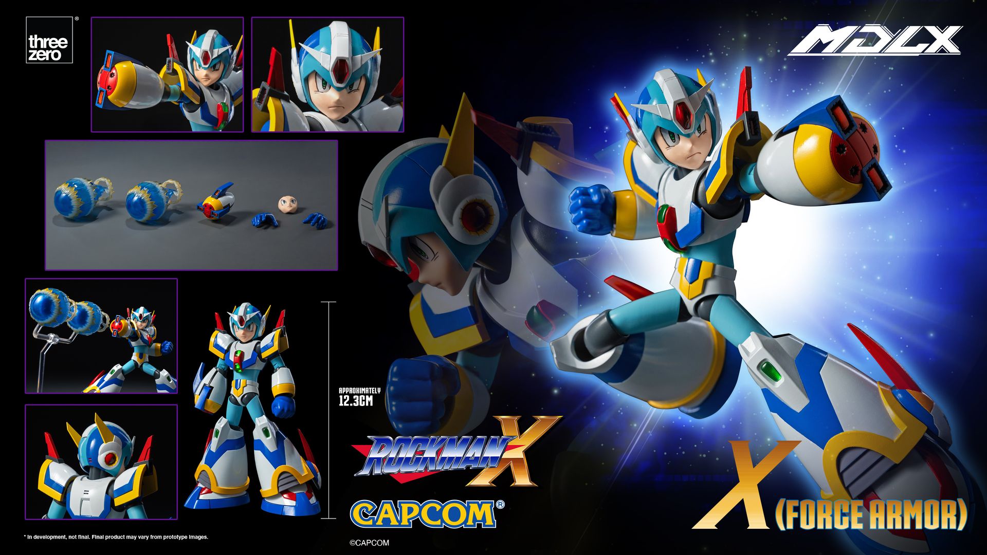 PRE-ORDER threezero - MDLX - Mega Man X - X: Force Armor