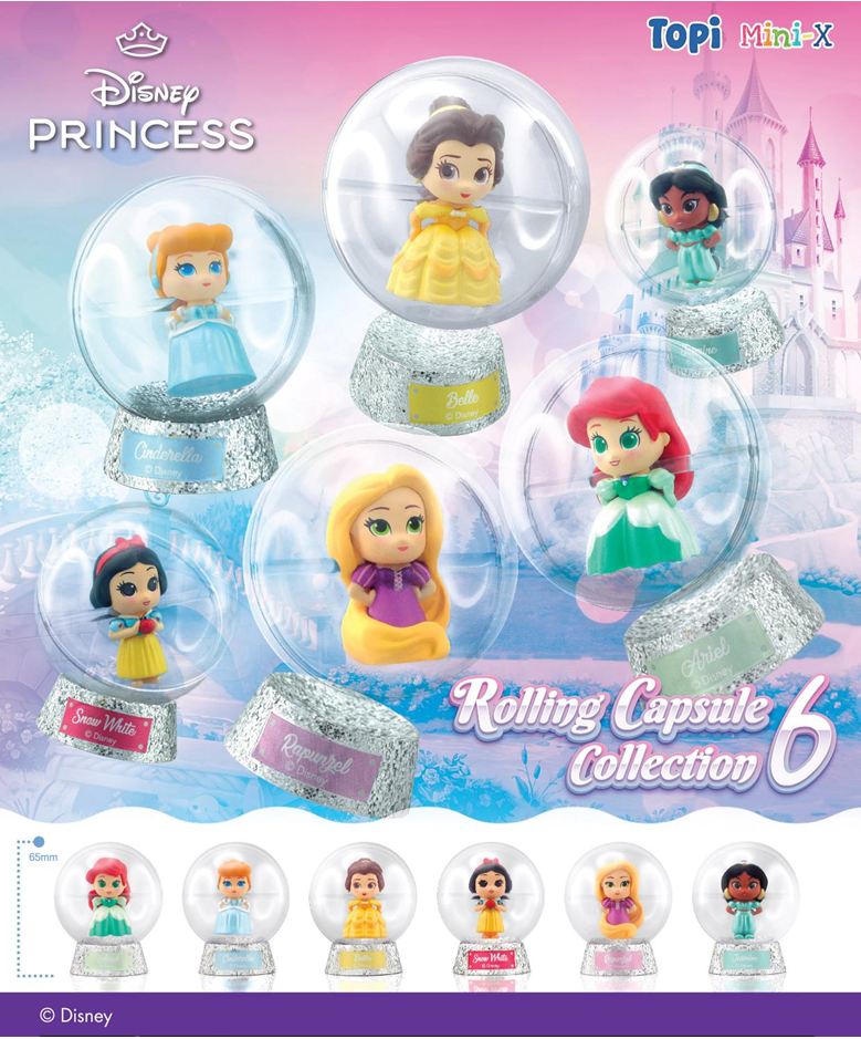 PRE-ORDER Topi Mini-X - Disney Princess Rolling Capsule Collection 6 [Box of 6]
