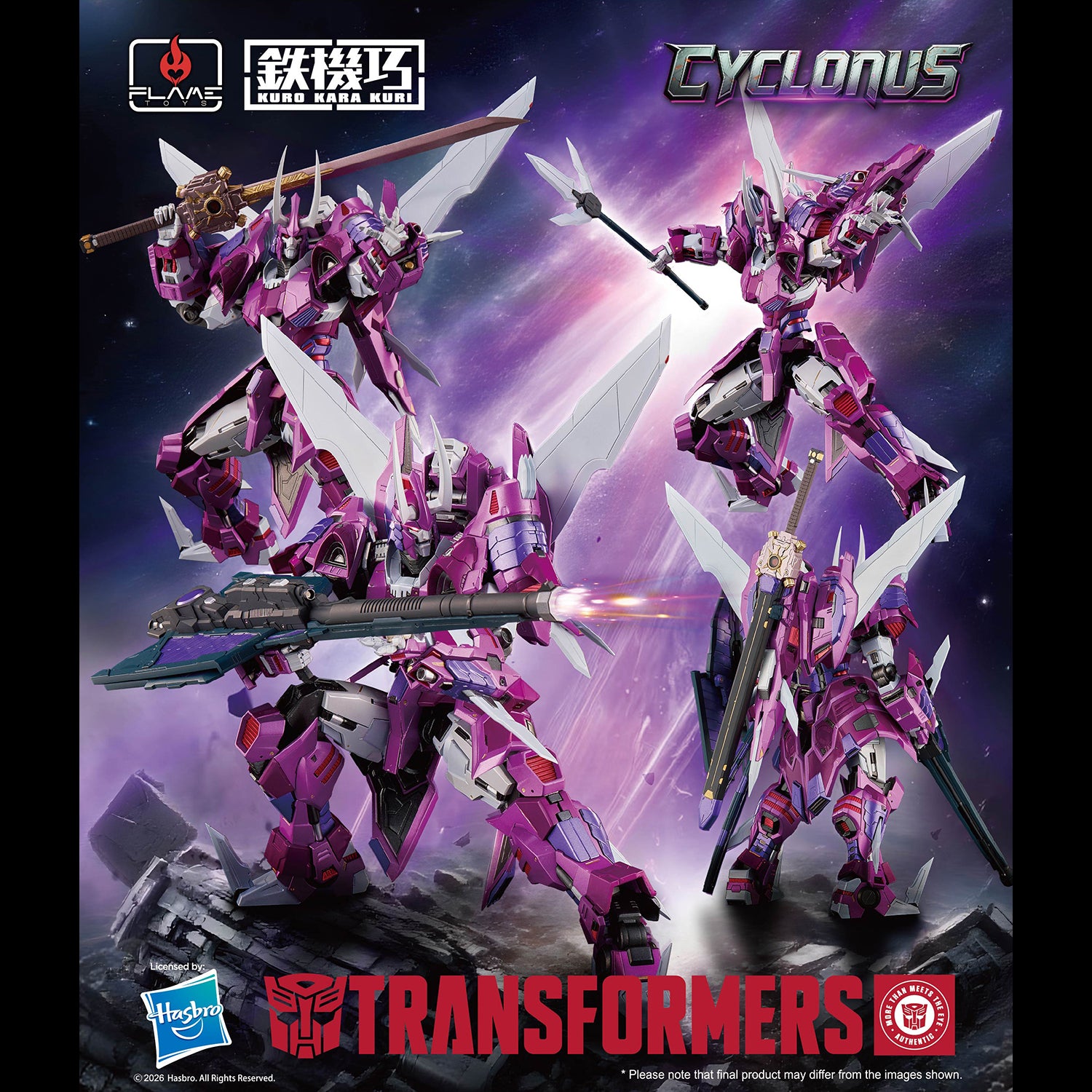 PRE-ORDER Flame Toys - Kuro Kara Kuri - Transformers - Cyclonus
