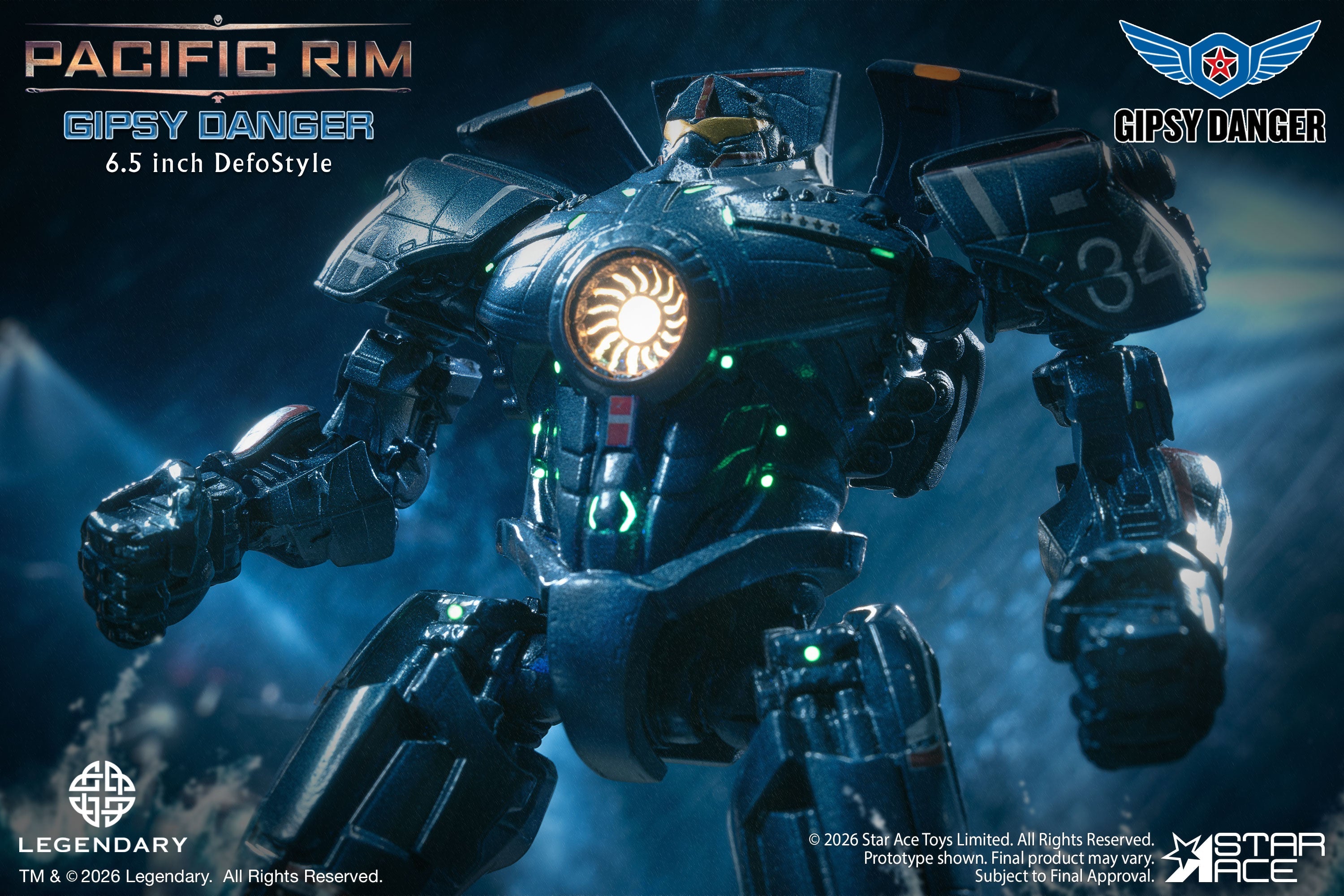PRE-ORDER Star Ace Toys - DefoStyle - Pacific Rim - Gipsy Danger and Cherno Alpha: DX Ver Set