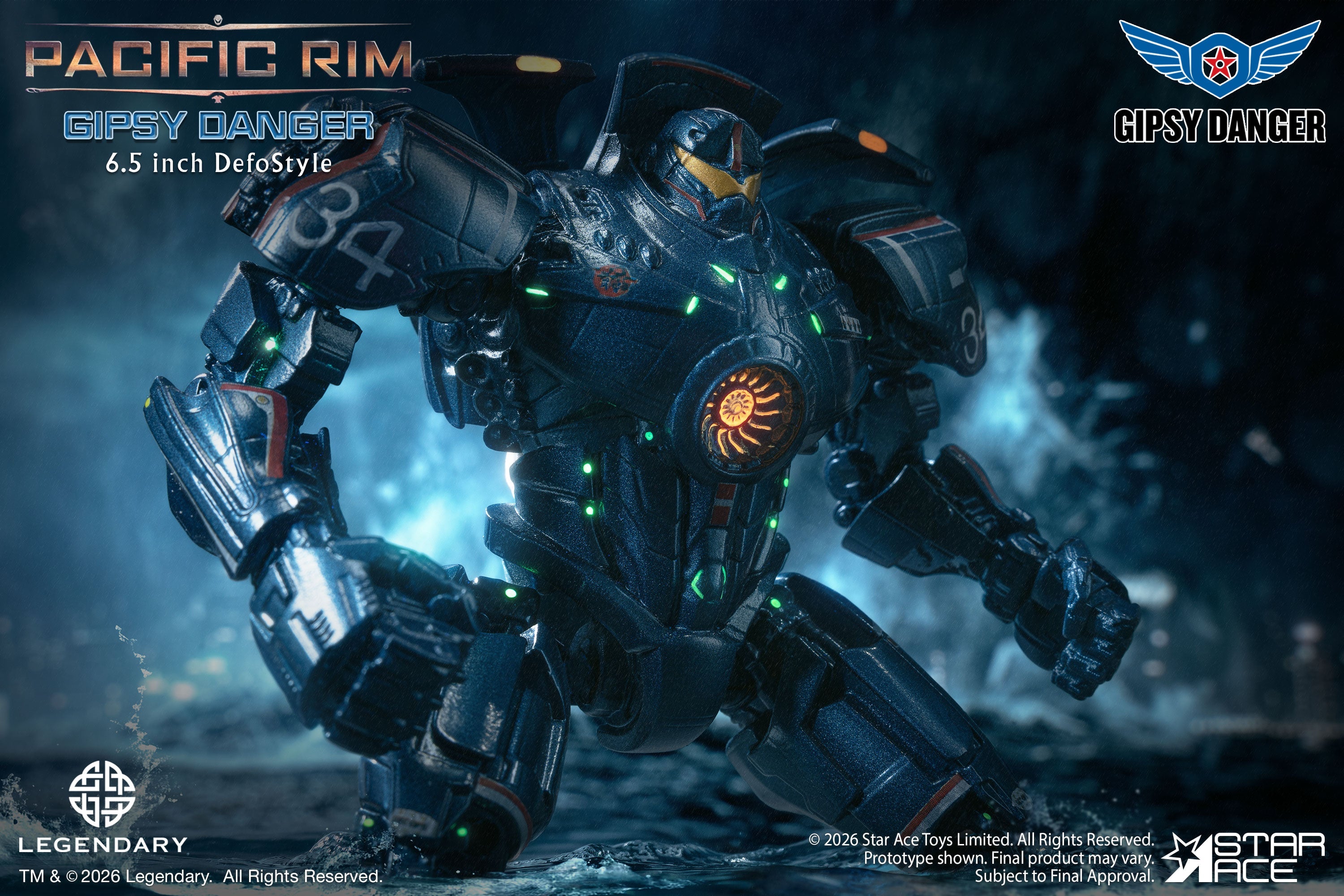 PRE-ORDER Star Ace Toys - DefoStyle - Pacific Rim - Gipsy Danger and Cherno Alpha: DX Ver Set