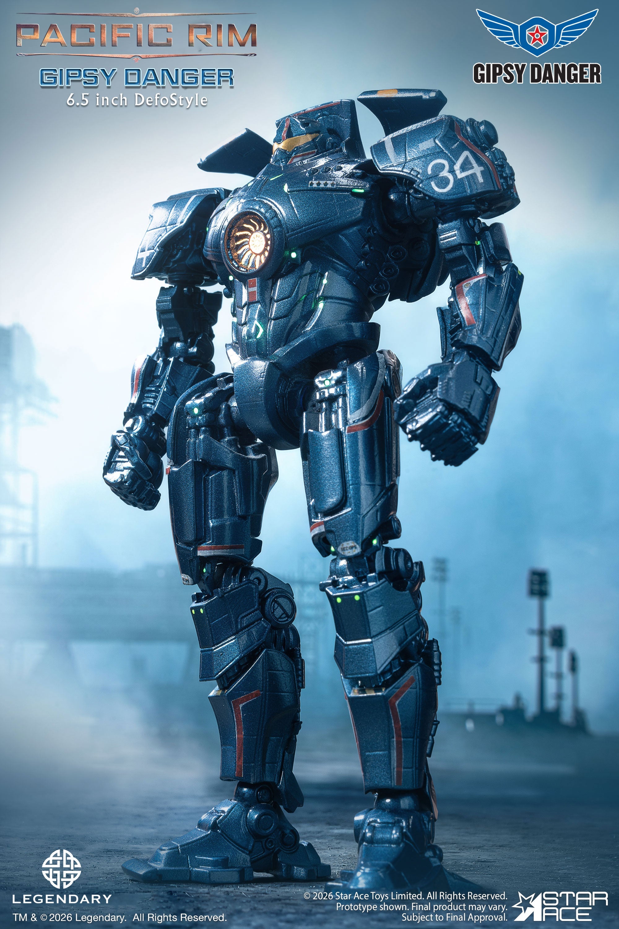 PRE-ORDER Star Ace Toys - DefoStyle - Pacific Rim - Gipsy Danger and Cherno Alpha: DX Ver Set