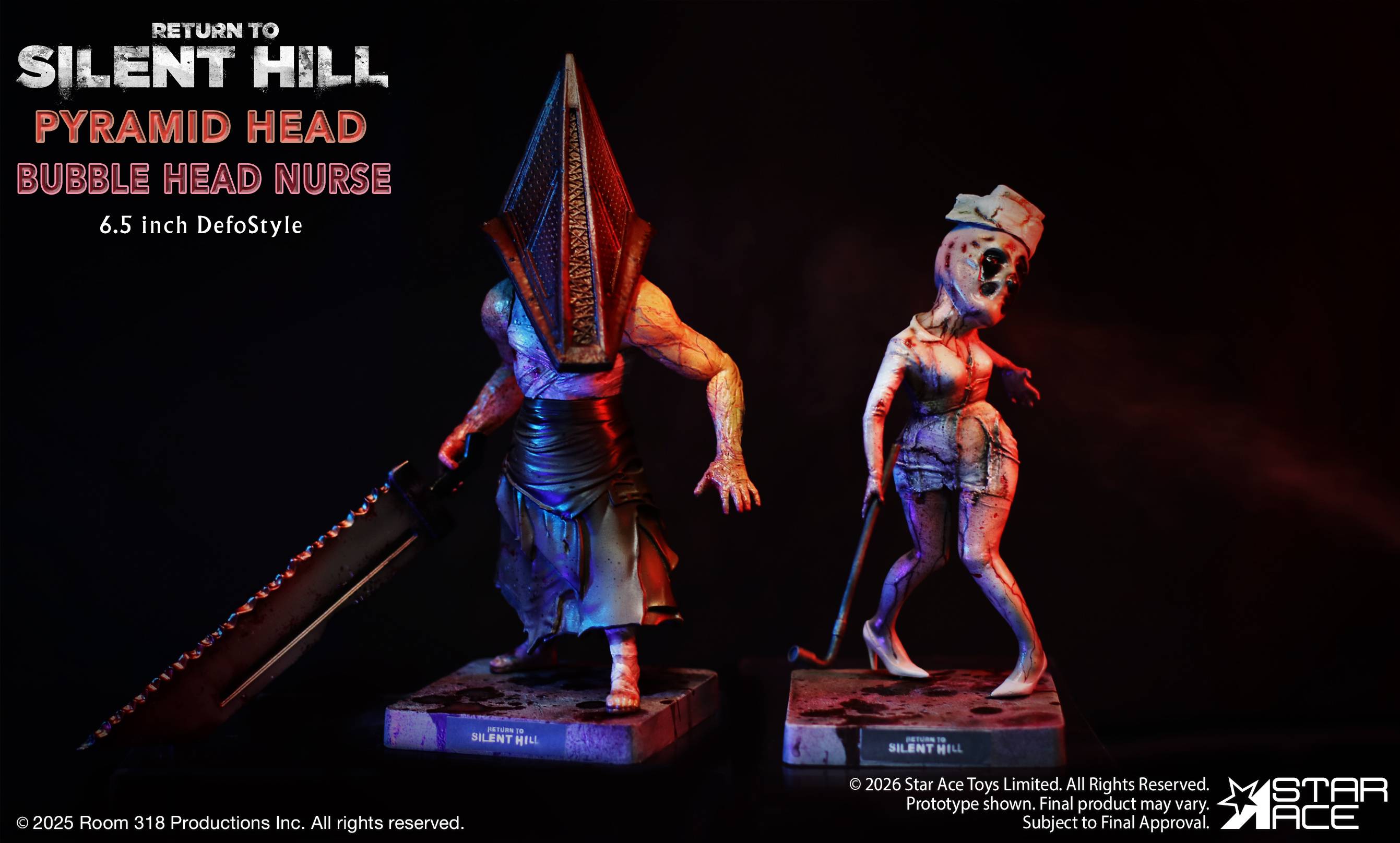 SPECIAL ORDER Star Ace Toys - DefoStyle - Return to Silent Hill - Pyramid Head + Bubble Head Nurse Twin Pack [JP]
