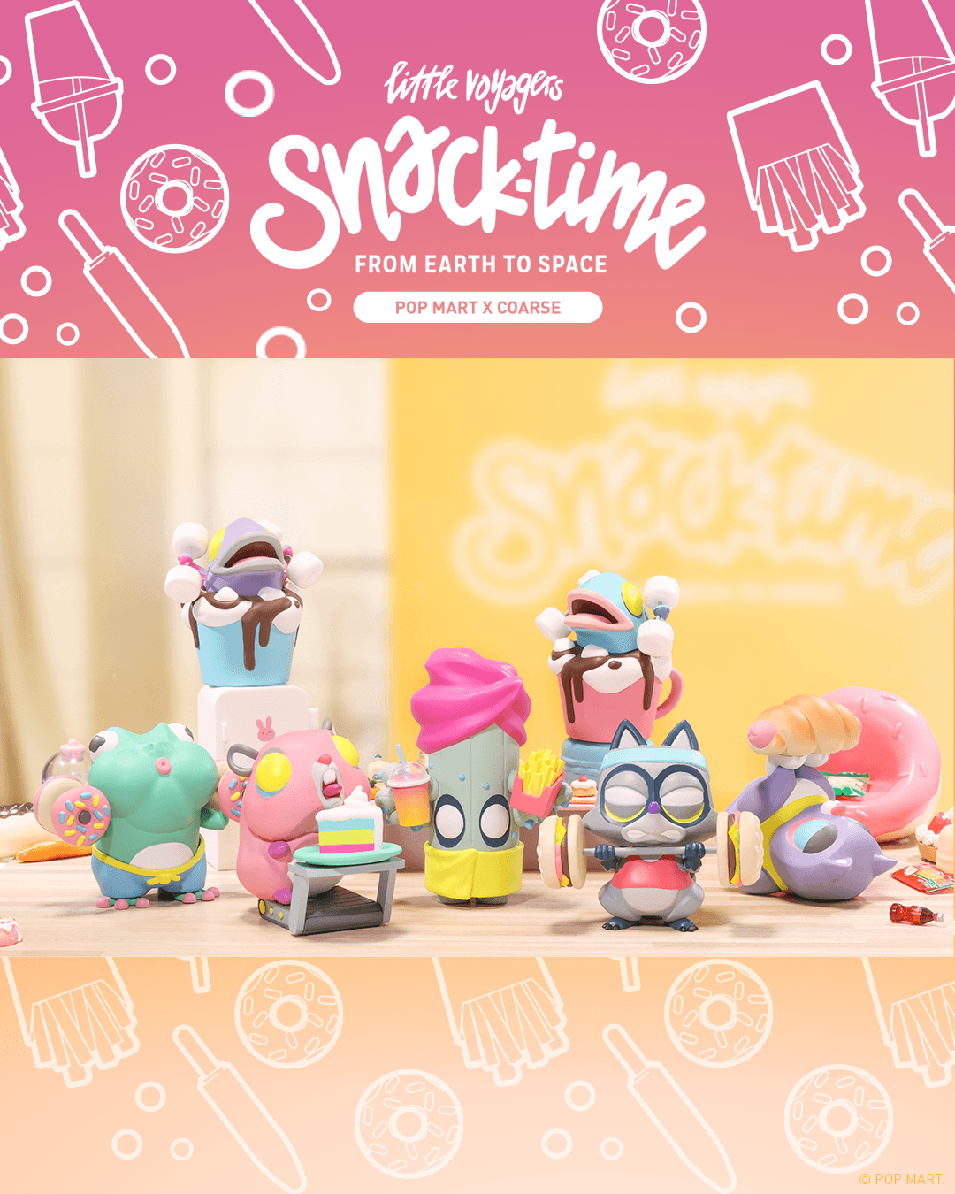 IN-STOCK POP MART - Coarse - Little Voyagers - Snack-time: From Earth to Space