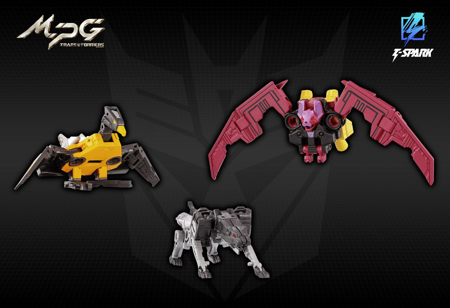 SPECIAL ORDER Takara Tomy - MPG-22 - Transformers - Ravage & Buzzsaw & Ratbat [JP]