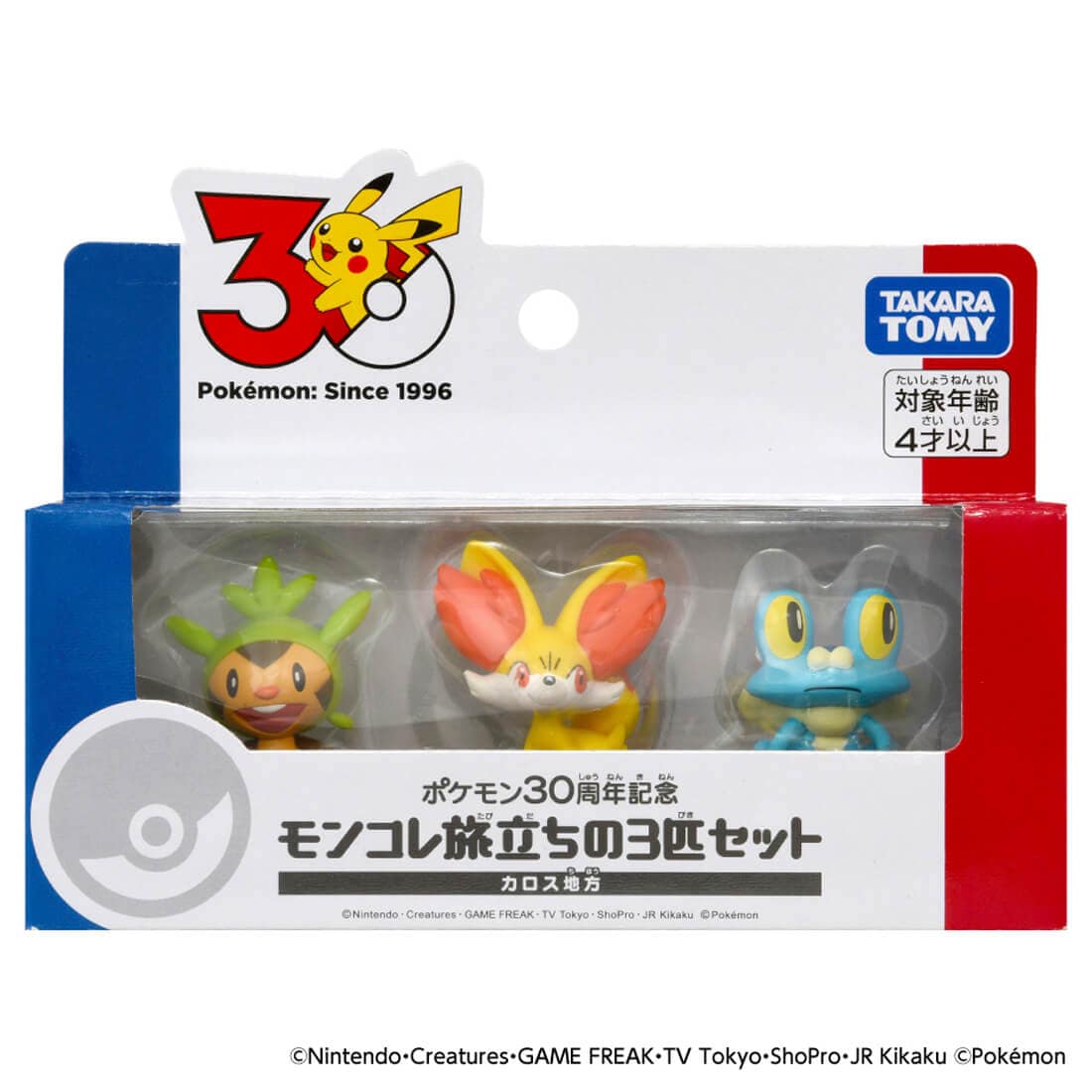 BACK-ORDER Takara Tomy - Pokémon - Pokémon 30th Anniversary Moncolle Set of 3 - Kalos Region [JP]