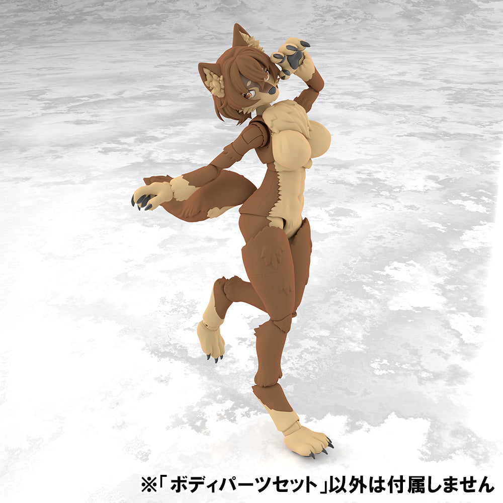 SPECIAL ORDER Aoshima - KEMOPLA No.KO-05RJW - Original Works - Body Parts Set 01: Japanese Wolf Color [JP]