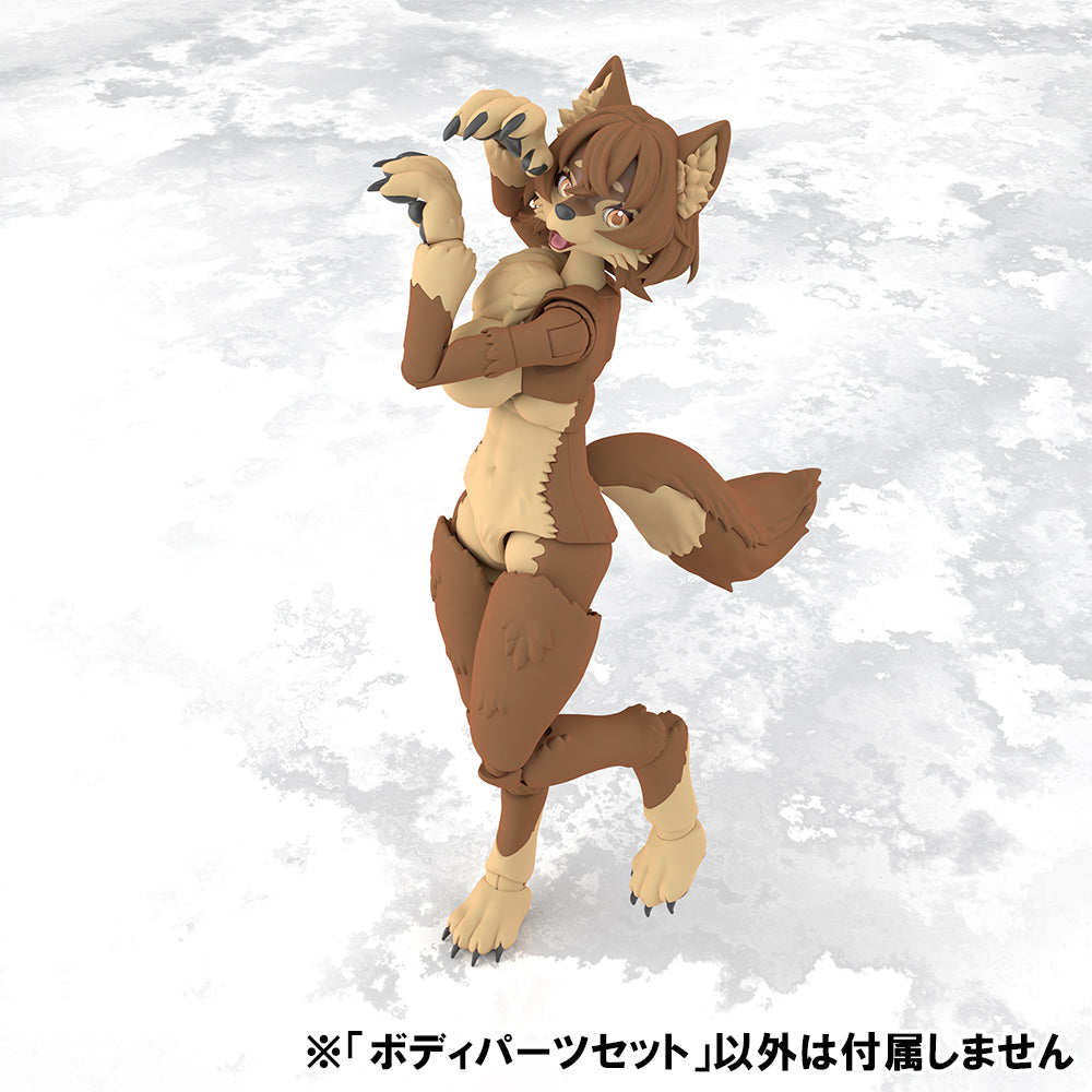 SPECIAL ORDER Aoshima - KEMOPLA No.KO-05RJW - Original Works - Body Parts Set 01: Japanese Wolf Color [JP]