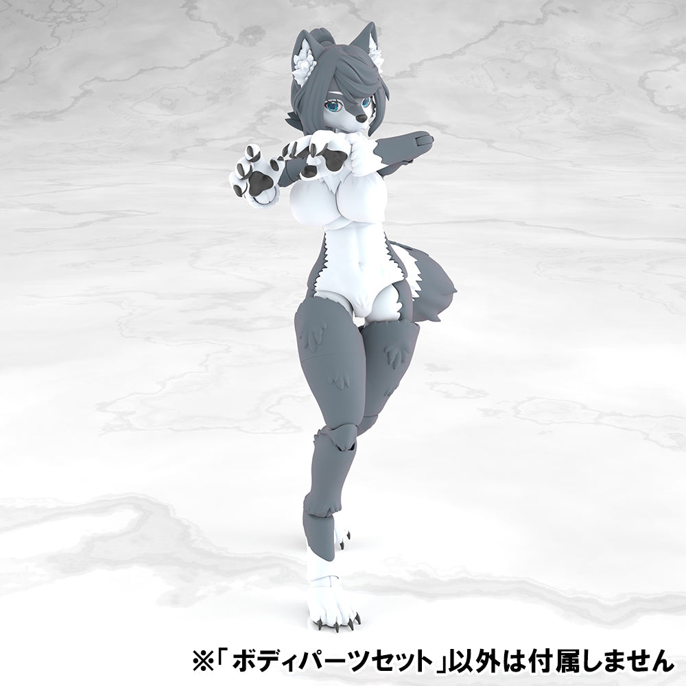 SPECIAL ORDER Aoshima - KEMOPLA No.KO-05RGW - Original Works - Body Parts Set 01: Gray Wolf Color [JP]