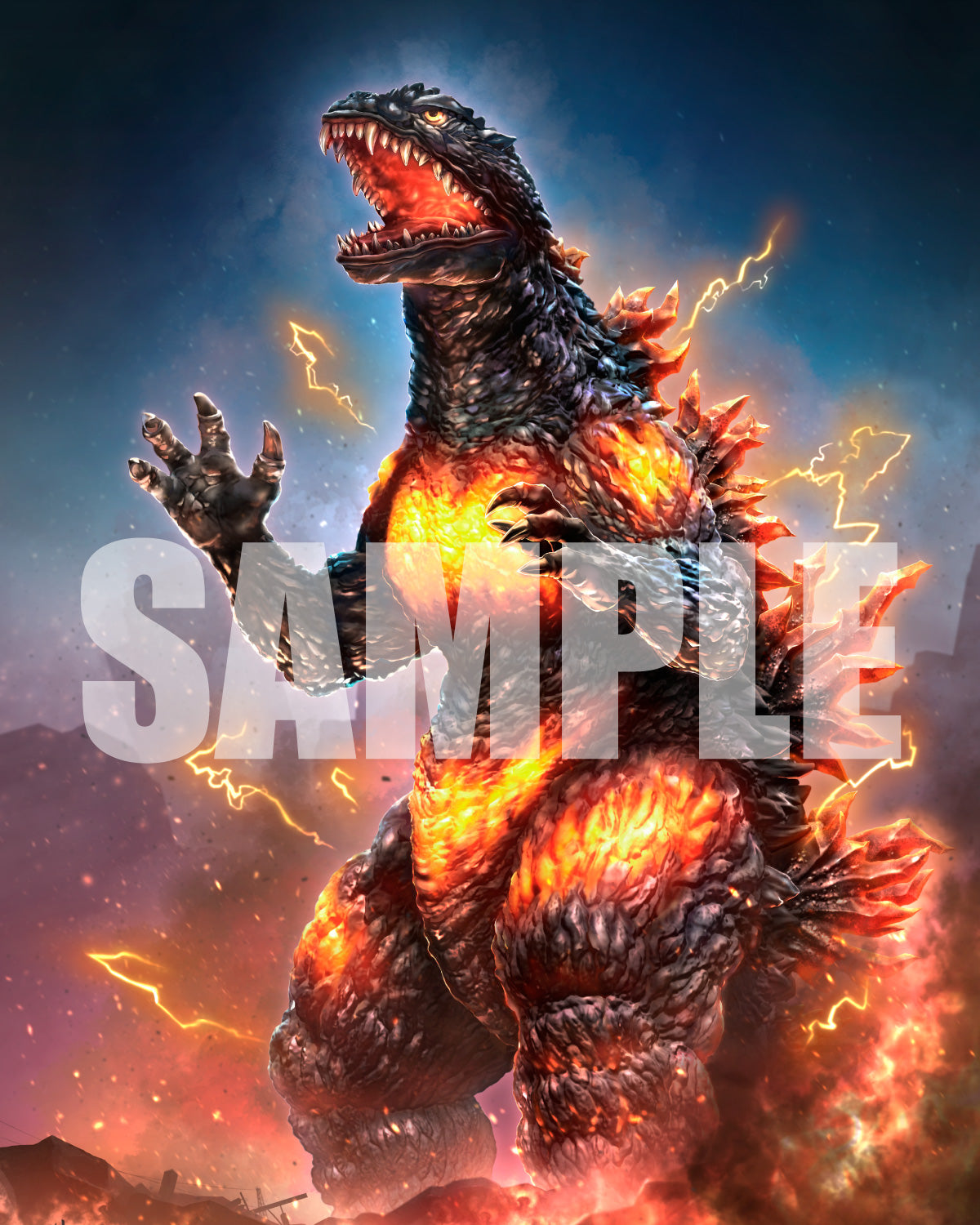SPECIAL ORDER Aoshima - PLAfig. No.PF-06 - Godzilla - Burning Premium Godzilla [JP]