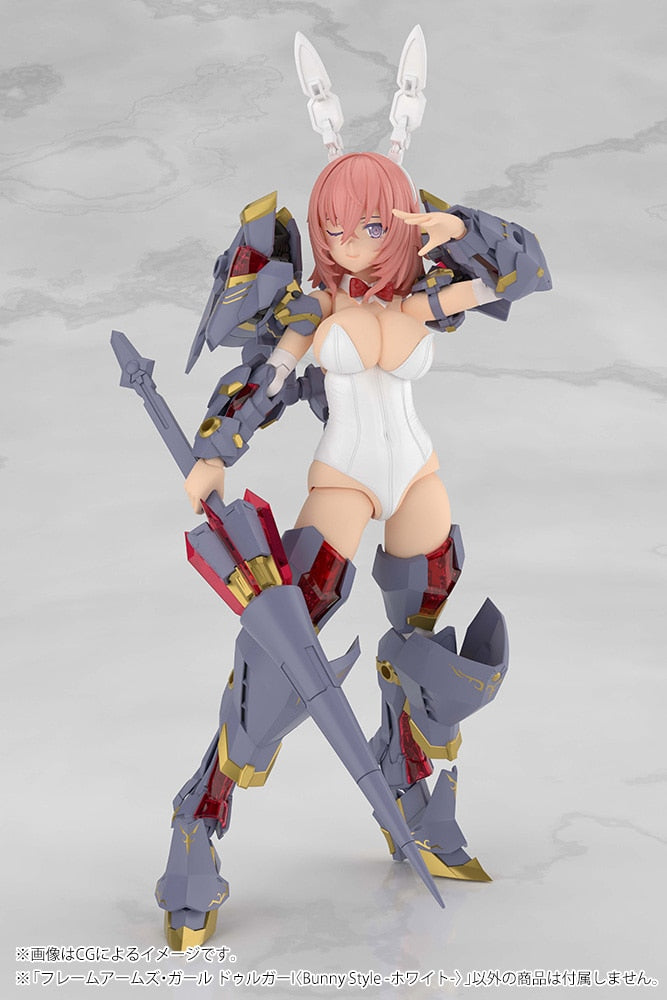 SPECIAL ORDER Kotobukiya - Frame Arms Girl - E-ji Komatsu Illustration - Durga I: Bunny Style White Ver. [EXCLUSIVE]