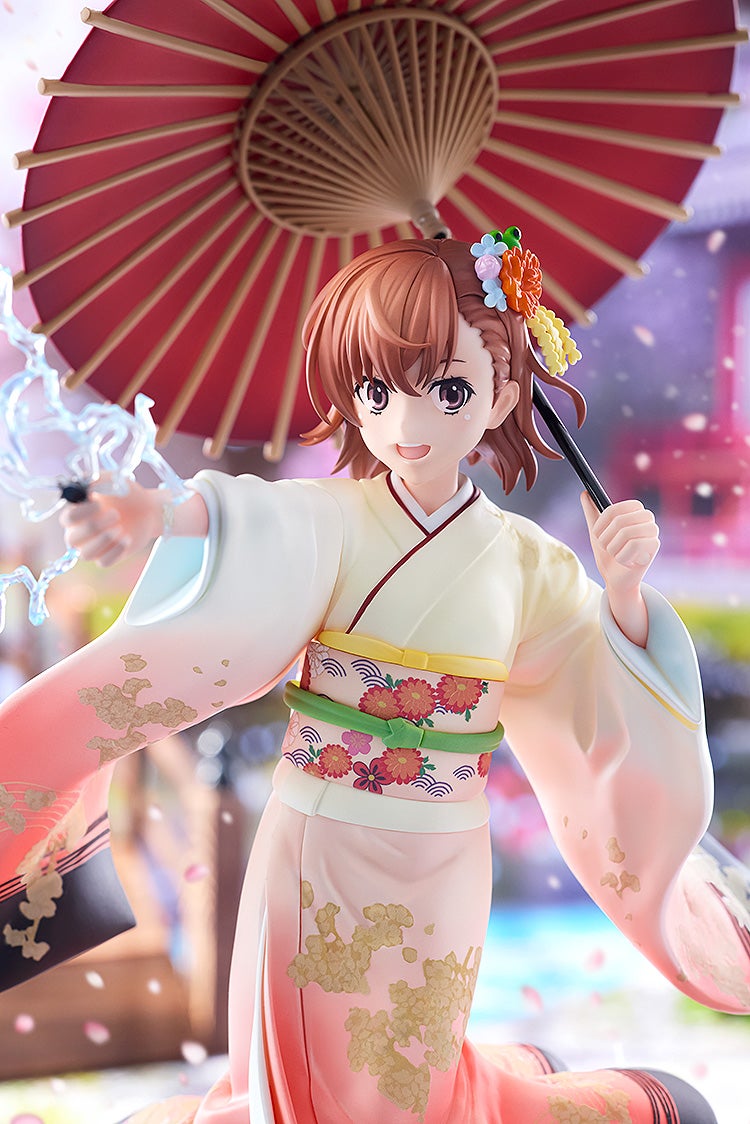 PRE-ORDER KADOKAWA - KDcolle - A Certain Scientific Railgun T - Mikoto Misaka: Furisode Kimono Ver. 1/7