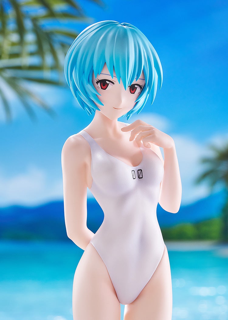 PRE-ORDER WAVE - POP UP PARADE BEACH QUEENS - Rebuild of Evangelion - Rei Ayanami: One-Piece Style L Size